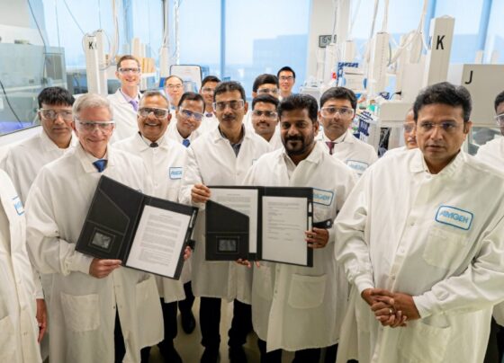 Telangana Chief Minister Revanth Reddy presented a bold new vision for Telangana, dubbing it the "Future State" during a key address to CEOs of leading tech unicorns. The event, an AI Business Round Table meeting, was hosted by the Indian Consulate General in Palo Alto, California, in August. Amgen Announces New Innovation Hub in Hyderabad, Telangana Amgen to Enhance Digital Capabilities and Drive Global Innovation from New Hyderabad Site Hyderabad, Telangana – August 8, 2024 – In a landmark development, Amgen, a global biotechnology leader, has announced the establishment of a new technology and innovation center in Hyderabad, India. This facility, named Amgen India, will play a pivotal role in accelerating digital capabilities across Amgen’s global operations, furthering its mission to innovate in the biopharmaceutical sector. Strategic Location in HITEC City Amgen India will be strategically located in HITEC City, a thriving suburb of Hyderabad, renowned for its cutting-edge advancements in medicine, life sciences, and artificial intelligence (AI). The site, occupying six floors in this bustling tech hub, will accommodate up to 3,000 professionals and is expected to become operational by Q4 2024. "Amgen has been a pioneer in biotechnology for over four decades, and establishing this new site in India represents a significant milestone in our mission to serve patients with greater speed, confidence, and efficiency," stated Dr. David M. Reese, Executive Vice President and Chief Technology Officer at Amgen. "India, with its world-class talent in technology and life sciences, is the ideal location for our new innovation hub." Accelerating Innovation and Technology Solutions Amgen India will focus on developing and scaling new technology solutions that enhance efficiency across the enterprise. The site will create roles in AI, data science, life sciences, and other critical areas, contributing to Amgen’s global capabilities. Leading the company’s expanded operations in India is Som Chattopadhyay, who has been appointed as the national executive for India. Telangana Government’s Commitment to Innovation Telangana's Chief Minister, Revanth Reddy, expressed immense pride and excitement over Amgen's decision to establish its first development facility in Hyderabad. "This is a remarkable achievement and a source of pride for Telangana," said CM Reddy. "Amgen’s new site reinforces Hyderabad’s standing as a global hub for innovation and technology. We are honored to welcome one of the world’s leading biotech firms, whose mission to serve patients will inspire our world-class technology talent to make a meaningful impact." Accompanying CM Reddy at the meeting with Dr. David Reese and Som Chattopadhyay at Amgen’s R&D site in San Francisco was Telangana Industries Minister, Sri Duddilla Sridhar Babu. Speaking on the occasion, Minister Sridhar Babu remarked, "Amgen’s decision to establish Amgen India in Hyderabad is a powerful endorsement of Telangana's life sciences ecosystem. The government is committed to collaborating with Amgen to ensure their success in this venture. This partnership marks the beginning of a promising, long-term collaboration, paving the way for a healthier future." Amgen’s Global Reach With a workforce of nearly 27,000 employees, Amgen has a presence in approximately 100 countries, including a significant footprint in India. The new Hyderabad site underscores Amgen’s commitment to expanding its global innovation capabilities and serving patients worldwide. This development signals a new chapter in Telangana’s journey toward becoming a global leader in technology and life sciences, with Amgen India at the forefront of this transformation.