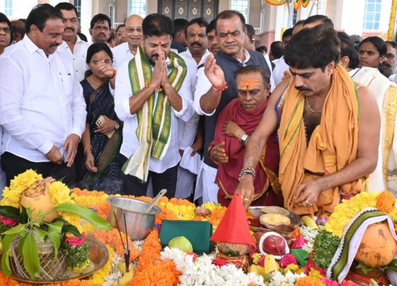 Unveiling the Spirit of Telangana: A Symbol of Pride and Heritage In a remarkable display of Telangana's pride and enduring spirit, Chief Minister Revanth Anumula announced the installation of the Telangana Mother Statue. This statue will not only reflect the indomitable spirit of the state but also embody a deep sense of self-confidence, akin to how one views their own mother with joy and reverence. A Monument of Significance Chief Minister Revanth Anumula emphasized that the Telangana Mother Statue would be a symbol not of feudalism but of the people's pride, representing the state’s rich cultural heritage. The statue will be placed at the main entrance of Dr. B.R. Ambedkar Telangana State Secretariat. During the foundation stone-laying ceremony for the statue, the Chief Minister revealed plans for a grand unveiling event on December 9, to be held in the presence of millions, reminiscent of the Million March. The Telangana Movement: A Testament to Perseverance Reflecting on the Telangana movement, the Chief Minister highlighted that nothing is impossible when driven by determination and commitment. He praised Sonia Gandhi for honoring her promise and facilitating the formation of the state. Revanth Anumula reminded the public that he had previously announced the statue’s installation during the state's decade-long celebrations, and the responsibility of designing the statue was entrusted to the Fine Arts Department of JNTU. Honoring the Icons of Telangana The Chief Minister detailed the vision for the Secretariat grounds, which will feature not just the Telangana Mother Statue but also statues of other great leaders. These include Babasaheb Ambedkar, PV Narasimha Rao, Anjayya, Jaipal Reddy, and Kaka Venkataswamy, along with a memorial for martyrs who sacrificed their lives for the nation. A statue of Rajiv Gandhi will stand prominently in the center, symbolizing his contribution to the country. A People’s Triumph Over Past Regimes The Chief Minister took a moment to reflect on the past decade, noting that previous rulers attempted to obscure Telangana's identity by placing their statues in prominent places. However, the people's government, with the blessings of the citizens, has now ensured that the Telangana Mother Statue will take its rightful place in the Secretariat, in alignment with the aspirations of the people. The Chief Minister expressed his gratitude for this opportunity, considering it a privilege to serve the people in this capacity. A Timely Celebration The Chief Minister explained that the foundation stone-laying ceremony was hastily arranged as Vedic scholars advised that Wednesday was an auspicious day, with no other favorable dates until Dussehra. Although Deputy Chief Minister Bhatti Vikramarka was in Kerala and other ministers were preoccupied with pre-scheduled commitments, the event proceeded as planned. The ceremony was attended by ministers Komatireddy KVR, MPs, MLAs, MLCs, government advisors, the Chief Secretary, and senior officials. This statue is set to become a beacon of pride for Telangana, celebrating the state's rich history, resilience, and the unwavering spirit of its people.