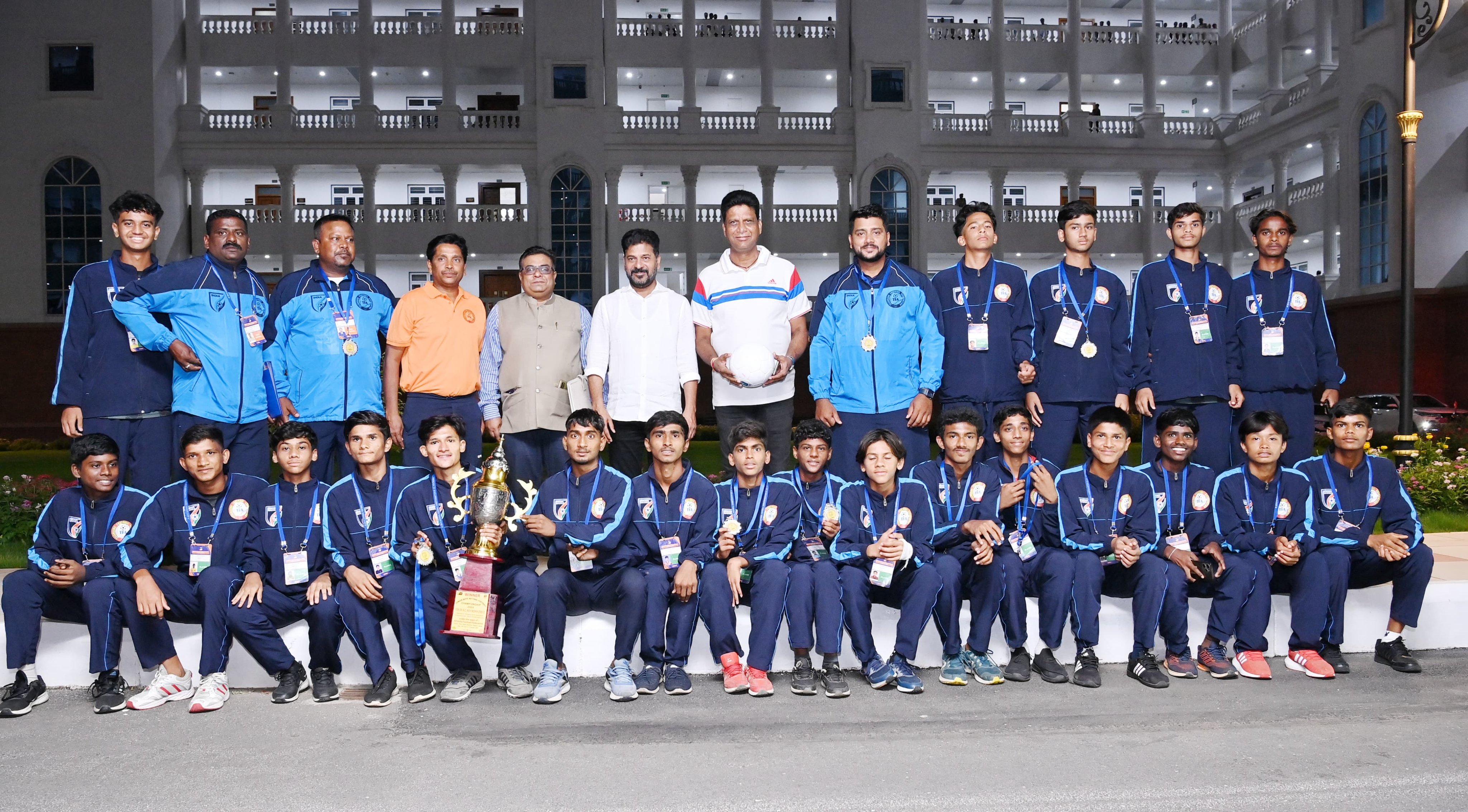 Telangana’s Junior Boys Team Receives Praise from CM Revanth Reddy After Dr. B.C. Roy Trophy Victory