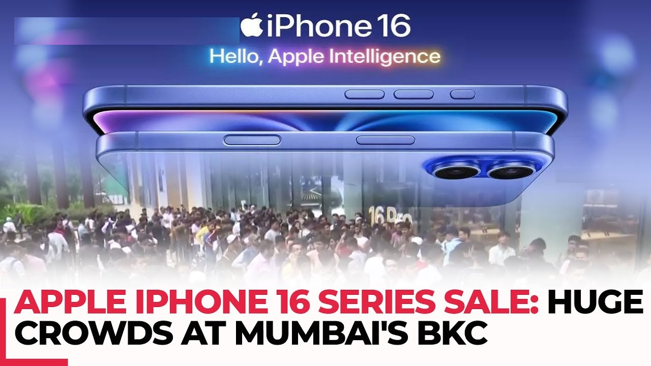 Apple iPhone 16 Series Launch in India Crowds Flood Delhi, Mumbai and Hyderabad city Stores