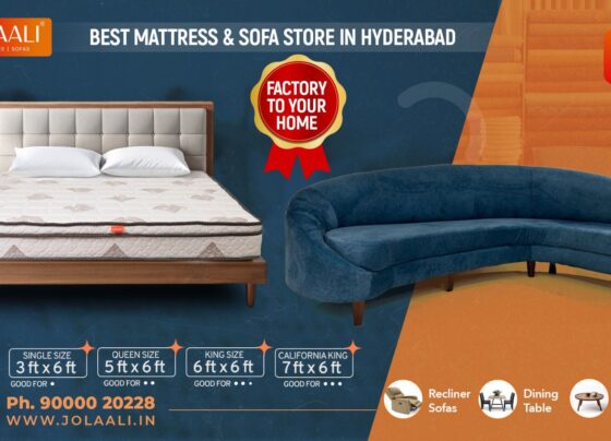 Jolaali: Custom Sofas and Mattresses in Hyderabad, Jolaali is a leading Indian company specializing in high-quality, customizable furniture and mattresses. With Jolaali, you have the freedom to completely customize any sofa, mattress, or headboard according to your preferences. For custom mattresses, Jolaali offers flexibility in size, shape, and comfort level. Whether you need a standard mattress or something uniquely shaped, like a flower, Jolaali can create a mattress to fit perfectly. This level of customization is possible because Team Jolaali performs an in-home measurement check, ensuring precise dimensions of your bed, room, and other relevant details before production begins. When selecting custom sofas, Jolaali always recommends opting for a tailored solution. A store-bought sofa might not be the best fit for your living room, potentially making the space feel smaller. Customization allows you to design a sofa that fits your room perfectly and complements your room’s color scheme. This ensures the sofa enhances both the functionality and aesthetics of your space. Modern homes often use robotic floor cleaners, which are usually around 3 to 4 inches in height. If your sofa is too low, these cleaners might not be able to reach underneath, causing dust and pet hair to accumulate. Customizing the height of your sofa is essential to accommodate these modern cleaning tools and maintain cleanliness. For pet owners, Jolaali provides pet-friendly fabrics that resist scratches and wear, making them ideal for households with pets. Additionally, water-resistant fabrics protect against spills and stains, which is particularly beneficial for homes with children or pets. These fabric options not only extend the lifespan of your furniture but also simplify maintenance. Jolaali excels in crafting both office and home furniture, including bespoke sofas, mattresses, and headboards. The company also accommodates bulk orders. As a reputable Indian brand based in Hyderabad, Jolaali offers high-quality products at competitive prices. With over 400 5-star reviews on Google, Jolaali demonstrates its commitment to customer satisfaction. The company provides delivery across Telangana and Andhra Pradesh. Jolaali also offers Door step service for Mattress measurement, Sofa space measurements including the space, door width, steps width. And even refabrication of the old sturdy furniture in rose wood and teak wood. You can avail this home inspection service through their website Jolaali.in or through WhatsApp - 90000 20228 to ensure the best fit and design for your home. Discover the perfect furniture for your home with Jolaali Contact Jolaali at 90000 20228 for custom sofas, mattresses, or headboards. With their focus on quality and over 400 5-star ratings on Google, they are here to help you create a comfortable and stylish living environment.
