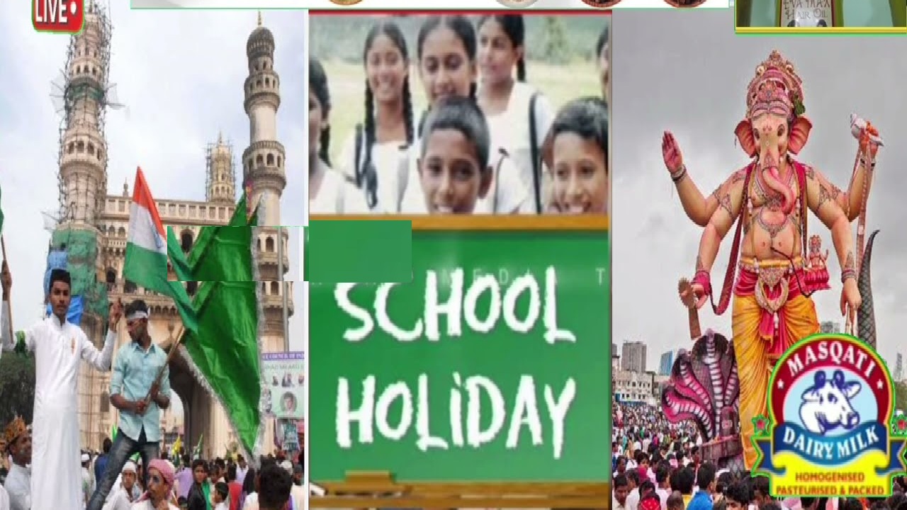 School Closures in AP, Telangana Due to Eid e Milad and Ganesha Celebrations