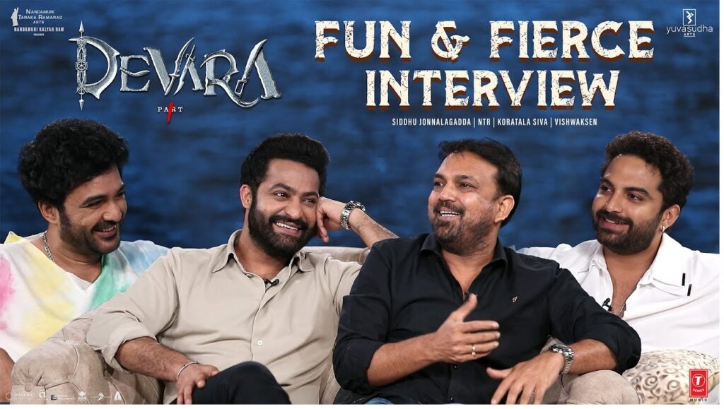 The highly anticipated movie Devara has generated a great deal of buzz, and fans are eager to dive deeper into the behind-the-scenes magic. In a candid interview, NTR, Koratala Siva, and others reveal their experiences, excitement, and the challenges they faced while working on this massive cinematic venture. This article unpacks some of the key highlights from their discussion and gives insight into what makes Devara a movie to watch out for. Confidently Nervous: NTR's Perspective on the Anticipation of 'Devara' Starting off with a blend of excitement and nerves, NTR opened up about the emotional rollercoaster of launching such a big movie. "I’m confidently nervous," he admitted, expressing his anticipation. While he’s confident in the film's potential, there’s always that lingering nervousness before release. NTR explains that it’s not just about delivering another hit but ensuring that the movie's message resonates with the audience. "People have no clue what's coming their way," he adds, emphasizing the effort put into the movie. With its unique narrative and action-packed scenes, Devara promises to deliver an experience that will take viewers by surprise. A New Kind of Protagonist: Breaking Traditional Stereotypes One of the standout points Siddhu Jonnalagadda touched on is the film’s approach to portraying the protagonist. Typically, mainstream commercial movies showcase the hero as someone who instills confidence and courage in others, especially those who are downtrodden. However, Devara flips this trope on its head. In the movie, a protagonist with an abundance of courage reaches a point where even fearless individuals start feeling the weight of responsibility. "There should always be a healthy respect for fear," says Siddhu. He elaborates that fear is not always a negative emotion but can act as a guide for responsibility. It's a refreshing take that adds depth to the movie's action sequences and emotional layers. Koratala Siva's Signature Subtlety: Injecting Messages Without Preaching Devara director Koratala Siva is known for incorporating societal messages into his films without making them feel overly preachy. In this interview, Siva shared that while he feels a strong sense of responsibility toward society, his challenge lies in keeping the message subtle and integrated into the storyline. When asked about this approach, Siva said, "It becomes preachy sometimes, but that’s where the challenge lies — to deliver a message without making it feel like a sermon." His ability to blend intense action scenes with thoughtful commentary is one of the reasons why Devara is expected to stand out in a sea of commercial films. Aggression and Emotion: The Core of 'Devara' In the trailer, NTR’s character appears more aggressive than usual. The intense emotions running through the character arc demand a portrayal that is raw and visceral. "Fear, emotion, aggression—everything needs to be louder," says NTR. He explains that for this character to evoke fear in others, there needs to be a perfect balance of intimidation and emotional depth. This balance is reflected in both the action sequences and the narrative, as the film is driven by high-intensity moments that demand both physical and emotional prowess from the cast. A Visual Spectacle: Testosterone-Fueled Action The action scenes in Devara promise to be a visual treat for audiences. With meticulously choreographed fight scenes and a backdrop of intense drama, the movie offers high-stakes action. "There’s going to be a lot of testosterone in this film," quips NTR. The film takes the action to the next level, merging intense combat with an equally gripping storyline. It's not just about random fight sequences but battles that drive the plot forward, making every punch, kick, and confrontation significant. Janhvi Kapoor's Phenomenal Performance One of the highlights of the interview was the discussion around Janhvi Kapoor’s performance in the film. While many were curious about how she would hold up in such a high-octane film, Siva and NTR were full of praise for her dedication and talent. Janhvi’s portrayal of her character, especially in a challenging scene that required a lengthy dialogue, left the crew speechless. "She delivered a two-page dialogue in one go," NTR said, reflecting on how impressed they were with her commitment to the role. Despite being hospitalized before the shoot, Janhvi showed up and gave her best, proving she’s more than capable of handling such a demanding role. Behind the Scenes Challenges: Shooting 'Devara' Was No Easy Feat As with any big-budget movie, Devara had its fair share of production challenges. Koratala Siva revealed that the team faced logistical difficulties, especially during a water sequence, which required the perfect balance between safety and creativity. "We had to ensure everything was just right—the water waves, the actors’ comfort, and of course, safety," he explained. This dedication to perfection speaks volumes about the level of detail the team has put into making Devara a cinematic spectacle. Another challenge that stood out was a scene that required multiple retakes, something that tested both the cast and crew’s patience. Yet, the determination to get the perfect shot never wavered, highlighting the film's commitment to delivering nothing but the best. Conclusion: Why 'Devara' Is a Must-Watch The interview with the Devara team gave fans a glimpse into the hard work, dedication, and creativity that went into making this film. With its unique narrative, intense action, and emotional depth, Devara promises to be a cinematic experience that goes beyond just entertainment. From NTR’s portrayal of a protagonist who redefines courage, to Janhvi Kapoor’s standout performance, Devara brings together a talented cast and a visionary director. With Koratala Siva at the helm, the film blends commercial success with meaningful storytelling, ensuring that it appeals to both mass audiences and critical viewers alike. Devara isn’t just another movie; it’s a statement, a story that challenges traditional cinema while delivering a gripping, action-packed narrative that will leave audiences wanting more.