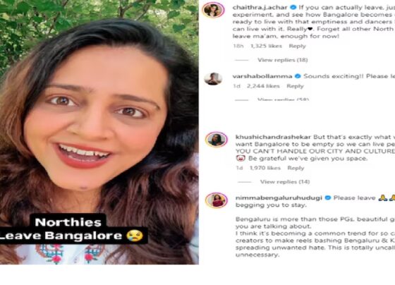 Social media can often amplify conversations in ways that spark intense debates. One such incident involved Instagram influencer Sugandh Sharma, who found herself in the midst of a controversy after her reel went viral. The reel, in which she claimed that Bengaluru relies heavily on North Indian migrants, ignited a storm of criticism and opened a dialogue about regional harmony in the city. Sugandh Sharma's Viral Video Sparks Outrage In the viral video, Sugandh Sharma suggested that Bengaluru, often referred to as the Silicon Valley of India, would be left empty without the contribution of North Indians. She claimed that North Indian migrants are responsible for much of the city's functioning and economy, even stating that paying guest accommodations would stand vacant if North Indians left the city. However, her remarks did not sit well with many local Bengaluru residents, sparking outrage both online and offline. Several celebrities, as well as everyday citizens, expressed their disapproval of her comments, accusing her of promoting division and disrespecting the local population. Celebrity Backlash to the Controversial Statement Celebrities from various industries quickly weighed in on the topic. Actors and television personalities like Chaithra Achar, Anupama Gowda, and Bigg Boss stars Rupesh Rajanna and Dhanraj were among those who openly criticized Sharma’s video. Actor and rapper Chandan Shetty was particularly vocal, responding with a pointed comment: “Please leave.” His comment echoed the sentiments of many who felt that Sharma’s claims were not only untrue but also harmful to the city’s multicultural fabric. Actress Chaithra Achar added to the conversation with her own scathing response: "If you can actually leave, just as an experiment, and see how Bangalore becomes empty, we are ready to live with that emptiness and dancer-less pubs. We can live with it. Really." She then continued by saying, "Forget all other North Indians. You leave ma'am, enough for now!" Anupama Gowda also chimed in, saying, “If you think this is cool, nope it isn’t. You need Bengaluru more than anything else, and you leaving Bengaluru doesn't make any difference to our OORU. And for a fact, we all know you can't leave Bengaluru—If you know, you know." These reactions underscore the deep emotional ties that many Bengaluru locals feel toward their city, rejecting any notion that it is solely dependent on migrant populations for its development. Clarification and a Call to End Hate Facing mounting criticism, Sugandh Sharma soon posted a follow-up video in an attempt to clarify her statements. She emphasized her love for Bengaluru and urged people not to spread hatred. Her original intent, she claimed, was not to offend the local population but to highlight the importance of coexistence. She captioned her second video with a message that aimed to ease the tension: "Bangalore sabka hain kisi ek ka nahin" (Bangalore belongs to everyone, not to any one group alone). Sharma’s call for unity, however, arrived after significant damage had been done. Many critics believed that her initial statements had already sown seeds of division, and her clarification did little to change the narrative for those who were already offended. Public Reaction: Common Citizens Weigh In Beyond the celebrity reactions, common citizens also took to social media to share their thoughts on the controversy. Many condemned Sharma’s remarks, deeming them divisive and unnecessary. One user, who identified as a proud Bangalorean, commented: “As a Kannadiga and a proud Bangalorean, we've never had any significant issues with our North Indian friends in reality. It feels like some influencers and pages have a personal agenda, pushing aggression towards Bangalore by constantly posting 'North India vs Bangalore' content and spreading unnecessary hatred. Yes, there may be some incidents, but that doesn't represent everyone. We all coexist here, and we embrace diversity.” The user continued by urging influencers like Sharma to focus on highlighting the unity and diversity that make Bengaluru a unique city rather than stirring up controversy. This message resonated with many, who agreed that Bengaluru’s strength lies in its ability to bring together people from all over the country and foster a culture of collaboration and acceptance. Regional Tensions in Bengaluru: A Recurring Issue? This incident is not the first time that tensions between local and migrant populations in Bengaluru have come to the forefront. Earlier in July, another woman shared her own negative experiences of interacting with local auto drivers, who she claimed harassed her for being from North India. According to her post, drivers would often strike up uncomfortable conversations about why she was in Bengaluru and whether she was learning Kannada. She also accused them of overcharging her simply because she was newly married and unfamiliar with local norms. These incidents reveal an undercurrent of tension that exists between some locals and migrants in Bengaluru. While the city is renowned for its openness and multicultural ethos, occasional conflicts and misunderstandings arise, often fueled by social media. The Importance of Unity in a Multicultural Bengaluru Bengaluru has long been a melting pot of cultures, with migrants from various parts of India contributing to its rapid growth and development. As India’s tech hub, it draws professionals from across the country, making it one of the most cosmopolitan cities in the nation. Despite the occasional friction, most Bengaluru residents embrace the city's diversity. However, incidents like Sugandh Sharma's video remind us that there is still work to be done in fostering understanding and promoting unity. Influencers, celebrities, and everyday citizens all have a role to play in shaping the narrative and ensuring that Bengaluru remains a city of harmony and inclusion. Sharma's video may have sparked controversy, but it has also ignited important conversations about regionalism, coexistence, and the power of words. As the debate continues, one thing is clear: Bengaluru’s strength lies in its ability to unite, not divide.