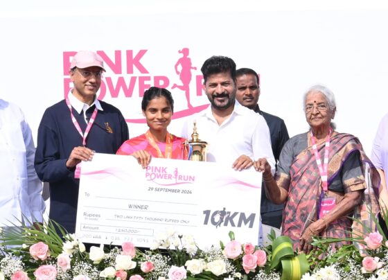 The Telangana government, under the leadership of Chief Minister Revanth Reddy, has reaffirmed its dedication to safeguarding women's health and empowering them for a brighter, healthier future. In a public statement, the CM emphasized that women’s health is the cornerstone of family strength and societal well-being. To further enhance healthcare access for women, the government plans to build more hospitals and strengthen healthcare systems to cater specifically to their needs. Pink Power Run 2024: Raising Awareness about Breast Cancer To raise awareness about breast cancer, a condition that affects thousands of women in India each year, MEIL (Megha Engineering & Infrastructures Ltd.) and the Sudha Reddy Foundations collaborated to organize the Pink Power Run 2024. This large-scale event took place on September 29th at Gachibowli Stadium in Hyderabad. With a mission to highlight the importance of early detection and health consciousness, the event was graced by the presence of Telangana Chief Minister Revanth Reddy, who lauded the efforts of all participants and organizers. Race Categories and Participant Involvement The Pink Power Run 2024 featured three race categories: 3 km, 5 km, and 10 km. Participants from various walks of life came together to show their support for breast cancer awareness. These entrants received race kits, healthy snacks, and valuable exercise tips to ensure they were well-prepared for the marathon. The turnout was a strong indication of the public's commitment to fighting this deadly disease and spreading awareness about breast cancer prevention. Chief Minister's Vision for Women's Healthcare During the event, CM Revanth Reddy expressed his excitement about being part of this monumental initiative. He reiterated the government's pledge to improve the healthcare infrastructure, ensuring that women across Telangana receive the care they need. Reddy stated that women’s health is not just a personal issue, but the foundation for stronger families and communities. He added that events like the Pink Power Run mark the beginning of a movement toward a healthier future for the women of Telangana. Empowering Survivors and Building Awareness Sudha Reddy, the Chairperson of the SR Foundation, spoke passionately about the importance of the Pink Power Run as a platform for cancer survivors to share their stories. She expressed her belief that the race helps break down societal myths, empowering individuals to take control of their health. "This event is not just a race; it is a community effort to inspire, motivate, and build a support network for those affected by breast cancer," said Sudha Reddy. She went on to thank all the participants for their involvement and dedication to raising awareness about breast cancer. Victorious Marathon Runners and Cash Prizes The 10 km marathon was filled with excitement as Love Preet claimed first place in the men's category, followed by Mohan and Arish Yadav in the runner-up positions. In an inspiring feat, 6-year-old N. Parvathi completed the 10 km run, leaving the crowd in awe. In the women’s category, Seema emerged victorious, with Sanjeevani securing second place. The winners in the 10 km category were awarded ₹2,50,000 for first place, ₹1,75,000 for the first runner-up, and ₹1,00,000 for the second runner-up. The 5 km marathon also saw fierce competition. Shankar Lal won the men's category, with Akhil Kumar and Aman Kumar taking the runner-up spots. In the women’s category, Preeti took first place, with Sonika and Reenu finishing second and third, respectively. The winners in the 5 km category received ₹1,25,000, while the first and second runner-ups received ₹1,00,000 and ₹75,000, respectively. A Guinness World Record Attempt One of the event's standout moments was an attempt to set a Guinness World Record. Thousands of participants of all ages assembled to create a massive human formation of a bird adorned entirely in pink. This visual spectacle symbolized hope, unity, and the unwavering determination to combat breast cancer. Acknowledging the Efforts Behind the Event The event concluded with heartfelt words from Sudha Reddy, who expressed her sincere appreciation for the efforts of the Telangana government, MEIL, Olectra, AIG Hospital, and the volunteers who played a pivotal role in making the Pink Power Run 2024 a success. She remarked, “Each step taken in this marathon is a step closer to a world free from breast cancer.” Sudha Reddy's gratitude also extended to all those who participated in the event, acknowledging their role in bringing attention to this critical health issue. Conclusion The Pink Power Run 2024 is more than just a marathon—it is a movement aimed at raising awareness about breast cancer and supporting those affected by it. With the backing of the Telangana government and the collaborative efforts of organizations like MEIL and Sudha Reddy Foundations, this event has paved the way for a healthier future. Women’s health remains a priority, and through events like this, society can come together to fight breast cancer, empower individuals, and promote early detection for a better tomorrow.