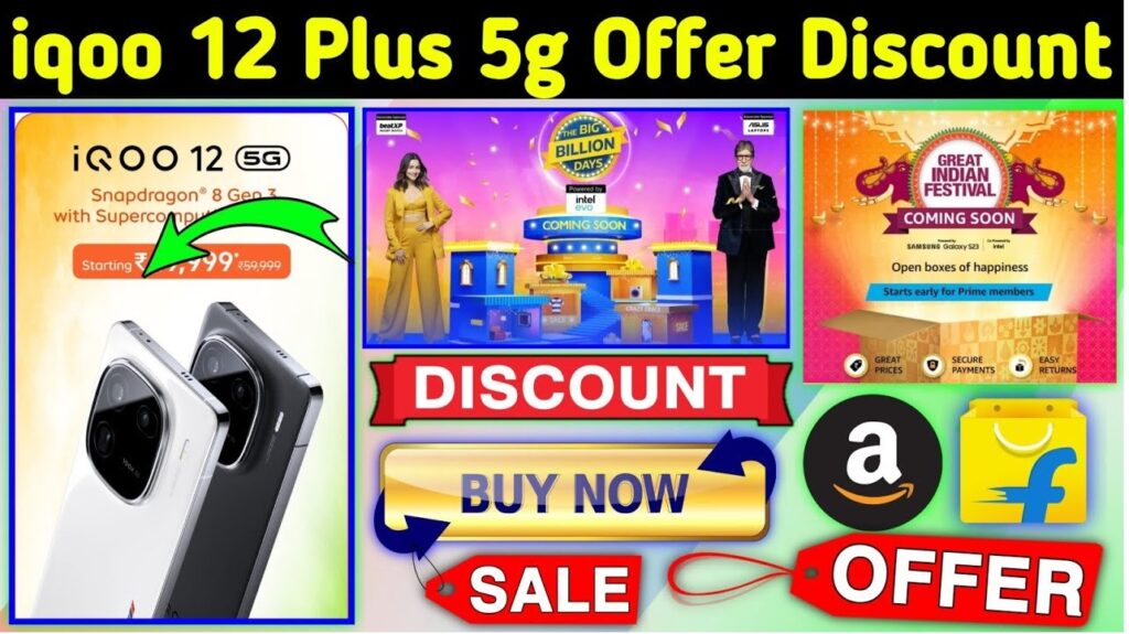 Are you ready to elevate your smartphone experience? The Amazon Great Indian Festival Sale presents a golden opportunity to purchase the flagship iQOO 12 5G at a discounted price. As the Diwali season approaches, this highly anticipated event is your chance to upgrade your device with cutting-edge features at an unbeatable price. Here’s everything you need to know about the iQOO 12 5G and why it’s the best time to make your purchase. iQOO 12 5G Display: Stunning Visuals for an Immersive Experience One of the standout features of the iQOO 12 5G is its remarkable 6.78-inch 1.5K AMOLED display. The screen offers a sharp 2800 x 1260 pixel resolution, ensuring clarity and vividness in every detail. With an astonishing peak brightness of 3000 nits, this display guarantees exceptional visibility even in bright sunlight. HDR 10 Plus certification enhances your viewing experience by delivering rich, dynamic colors, while the 144Hz refresh rate ensures ultra-smooth transitions, perfect for gaming and fast-paced media consumption. In addition, the screen supports 1.07 billion colors, offering lifelike visuals with a 93.43% screen-to-body ratio, maximizing the display area for a more immersive experience. Whether you’re gaming, watching movies, or browsing, the iQOO 12 5G delivers on all fronts. Power-Packed Performance with Snapdragon 8 Gen 3 Processor At the heart of the iQOO 12 5G lies Qualcomm’s latest Snapdragon 8 Gen 3 processor, designed to deliver unmatched performance. This octa-core chipset runs at a maximum clock speed of 3.2 GHz, ensuring lightning-fast responsiveness whether you’re multitasking or running the most demanding apps. Paired with the Adreno 740 GPU, this device offers a seamless and high-performance gaming experience with top-notch graphics. Whether you're into heavy-duty gaming or just want a smooth overall experience, the iQOO 12 5G ensures lag-free operation, making it a powerhouse in its category. Versatile Storage and Extended RAM: The Ultimate Multitasking Beast The iQOO 12 5G comes with multiple storage configurations, offering you flexibility based on your needs. The base model offers 8GB of RAM with 256GB of internal storage, while the higher variant boosts this to 12GB of RAM. What’s even better is that both versions come with extended RAM support. The 8GB model includes an additional 8GB of extended RAM, while the 12GB model offers an extra 12GB, giving you a total of 24GB of RAM for fluid multitasking and app-switching. This ample storage space and RAM ensure you’ll never run out of space or slow down when using the latest apps and games, making the iQOO 12 5G a great option for power users. Dual Rear Cameras for Capturing Stunning Shots The iQOO 12 5G doesn’t just excel in performance; its camera system is designed to capture professional-level photos. The dual rear camera setup features a 50-megapixel IMX 920 night vision camera for exceptional low-light photography, ensuring crisp and clear images even in the darkest settings. The second lens is a 50-megapixel ultra-wide camera, providing support for up to 64-megapixels to capture more in each shot. These powerful lenses are complemented by optical image stabilization (OIS), allowing you to take blur-free photos and stable videos even when on the move. The 16-megapixel front camera is perfect for selfies and video calls, delivering high-quality images with precision. The Best Deals on iQOO 12 5G in the Great Indian Festival Sale If you’ve been eyeing a flagship phone with cutting-edge features, the Amazon Great Indian Festival Sale is the perfect time to make the purchase. iQOO has teamed up with Amazon to offer significant price drops on the iQOO 12 5G. The sale provides exclusive discounts, making it easier for tech enthusiasts to get their hands on this flagship device without breaking the bank. In addition, you can enjoy extra savings with SBI cardholders getting an additional 10% discount, making the deal even sweeter. With such compelling offers, there’s no better time to upgrade to the iQOO 12 5G and enjoy premium smartphone features. Key Features of iQOO 12 5G Display: 6.78-inch 1.5K AMOLED, 2800 x 1260 resolution, 144Hz refresh rate, HDR 10 Plus Processor: Qualcomm Snapdragon 8 Gen 3, clock speed of 3.2 GHz Graphics: Adreno 740 GPU for immersive gaming and visuals Storage: 8GB/12GB RAM, 256GB internal storage, extended RAM up to 24GB Cameras: Dual rear cameras (50MP + 50MP ultra-wide), 16MP front camera, optical image stabilization Battery: Fast-charging capabilities for extended use Why Choose iQOO 12 5G: A Flagship Experience at a Discounted Price The iQOO 12 5G brings together a high-quality AMOLED display, a powerful Snapdragon 8 Gen 3 processor, and a versatile camera setup that outshines its competitors. Whether you're a gamer, a photography enthusiast, or someone who needs a reliable, fast smartphone for multitasking, this device ticks all the boxes.