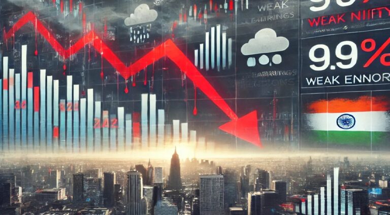 Sensex and Nifty Plunge: A Snapshot of the Market Fall The BSE Sensex fell by 864 points, or 1.1%, reaching 79,201, while the Nifty 50 index dropped by 1.3%, landing at 24,094. Midcap and Smallcap indices were also hit hard, declining 2.6% and 3.2%, respectively. The overall market capitalization of BSE-listed companies decreased from nearly ₹444 lakh crore to around ₹435 lakh crore. This significant reduction highlights a widespread market nervousness, mirrored by a 7% increase in the India VIX volatility index. Nifty 50 has now been on a five-session losing streak, plunging over 8% from its record high of 26,277.35 set on September 27. Here’s a closer look at the critical factors contributing to the current downward trend in Indian equities. 1. Massive Foreign Capital Outflow The primary driver of the recent market decline is the extensive selloff by foreign portfolio investors (FPIs). In October alone, FPIs have sold over ₹98,000 crore worth of Indian equities, shifting funds to other markets with more attractive valuations, such as China. Beijing’s recent steps to support its capital markets have made Chinese stocks more appealing, prompting FPIs to redirect capital. "The FPI selloff is unprecedented. Not even during the COVID-19 crash or the global financial crisis did we see this level of sustained foreign investor exit," noted V K Vijayakumar, Chief Investment Strategist at Geojit Financial Services. The FPI exodus, which has already reached ₹98,085 crore this month, has rendered the popular “buy-on-dips” strategy ineffective. 2. Weak Q2 Earnings Dampens Sentiment The lackluster performance in the September quarter has intensified market concerns about inflated valuations. According to Kotak Institutional Equities, Q2FY25 earnings have fallen below expectations across multiple sectors. Key firms such as Hindustan Unilever and Nestle reported sluggish urban and rural consumption, further impacting investor confidence. Vijayakumar stated that FY25 earnings growth projections may fall to around 10% or even lower, noting, "The subdued Q2 numbers and declining rural and urban consumption indicate a likely underperformance in earnings growth." 3. Uncertainty Surrounding US Elections Global political factors are adding to investor anxiety. The upcoming U.S. election, with a tight race between Kamala Harris and Donald Trump, could significantly impact U.S. trade policies. If elected, Harris is expected to continue Biden's policies, while Trump could adopt a more transactional stance that may affect global trade and economic growth. "If Trump wins, we could see more tariffs and policies that may disrupt global trade," Vijayakumar observed. Such uncertainties create volatility, causing international investors to adopt a cautious stance. 4. Geopolitical Tensions in the Middle East Geopolitical events are also fueling the stock market’s volatility. Heightened tensions in the Middle East, particularly with recent escalations between Israel and Hamas, have impacted investor confidence. According to Reuters, Israeli forces have conducted significant operations, leading to increased global unease, particularly around energy supply stability. Furthermore, reports indicate that U.S. and Israeli officials are preparing for discussions aimed at stabilizing the Gaza region, but these developments have yet to ease market concerns. Given the potential impact of these tensions on energy prices and market stability, global markets remain on edge. 5. Market Valuations Remain Stretched Despite recent corrections, Indian equity valuations are still high. Data from Trendlyne shows that Nifty 50’s price-to-earnings (PE) ratio of 22.8 is above both its one-year and two-year averages of 22.6 and 22.2, respectively. This elevated valuation has deterred investors from re-entering the market.