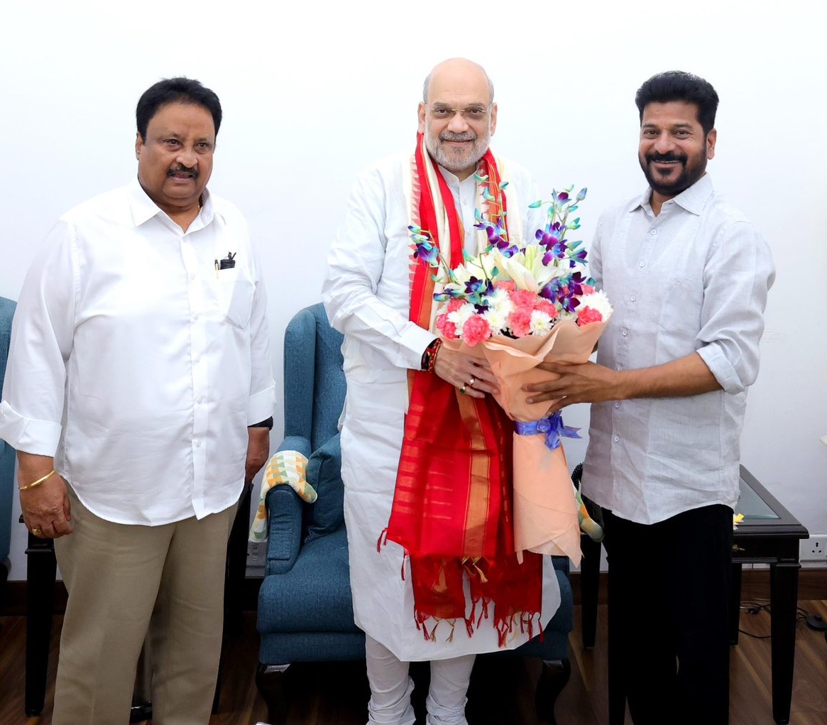 CM Revanth Reddy Appeals to Amit Shah for 11713 Crore in Relief Funds