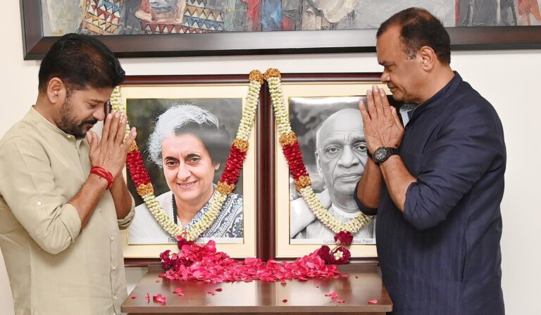 CM Revanth Reddy Tributes to Indira Gandhi and Sardar Vallabhbhai Patel