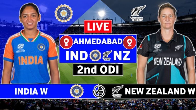 New Zealand Women’s Innings Overview In a thrilling second ODI match between India Women and New Zealand Women, both teams are showcasing determination and skill as they vie for victory at the Narendra Modi Stadium. After a stunning debut by India’s Tejal Hasabnis and a strong first ODI win for the home side, India is eager to clinch the series with another win. New Zealand, recovering from a disappointing loss, is fighting back to keep their hopes alive. Match Highlights Priya Mishra’s Debut Adds Excitement Young Priya Mishra steps onto the field for her ODI debut, bringing added energy to the Indian lineup. Fans are eager to see if she can leave her mark in this critical match. Early Chances and Dropped Catches New Zealand’s G Plimmer was given an early lifeline when she was dropped on 16 by Deepti Sharma in the 10th over. The missed opportunity could prove crucial as New Zealand attempts to build a steady start. Powerplay Performance The first 10 overs saw New Zealand at 46/0, establishing a cautious yet solid beginning. By 10.4 overs, New Zealand Women reached 52/0, with openers maintaining composure against India’s bowlers. Strong Partnership Between S Bates and G Plimmer The opening partnership brought stability, with S Bates and G Plimmer putting together 52 runs in 64 balls. Their collaboration set the foundation for New Zealand’s innings, putting India under pressure. S Bates’s Performance and Milestones Suzie Bates, a veteran player, continued her stellar form, scoring a quick 50 in just 49 balls. Her inning included eight boundaries, showcasing her aggressive approach against the Indian bowlers. Despite the pressure, Bates held her ground, even surviving a drop on 50 by Deepti Sharma. This half-century marks her 35th ODI fifty, highlighting her consistency and experience on the field. Key Moments and Breakthroughs Drinks Break Status By the 15.3 over mark, New Zealand was 87/1, a testament to their steady pace. This break gave India a chance to regroup and refocus their bowling strategy as they sought a much-needed breakthrough. India Strikes Back In a pivotal moment, Deepti Sharma took a key wicket with Radha Yadav’s stunning catch, dismissing Plimmer for 41. This breakthrough was a turning point, helping India regain momentum as they fought to restrict New Zealand’s run flow. Live Updates 15:07 - Suzie Bates continues to anchor the innings as Sophie Devine adds boundaries, pressuring the Indian bowlers. A missed catch at fine leg gives New Zealand an edge. 14:57 - WICKET! The crowd erupts as Lauren departs. Priya Mishra’s sharp reflexes touch the ball, causing it to hit the stumps just in time, sending Lauren back to the pavilion. 14:53 - Arundhati Reddy returns to the bowling attack, aiming for another breakthrough as Bates inches closer to a bigger score. India’s Path Forward With the series on the line, India’s bowlers are digging deep to restrict New Zealand’s batting order. Harmanpreet Kaur and the team are eager to capitalize on every opportunity, especially after the disappointing T20 World Cup. A victory today could secure the ODI series win and boost morale for future tournaments. Stay tuned as we follow each twist and turn in this exciting ODI clash between India Women and New Zealand Women.