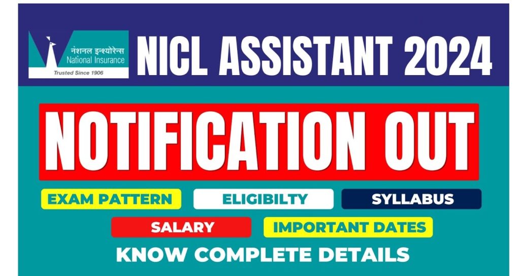 The National Insurance Company Limited (NICL) has officially released the NICL Assistant Recruitment 2024 notification, offering 500 vacancies for the position of Assistant. This is a fantastic opportunity for graduates seeking a stable career in the insurance sector. The official announcement was made on October 22, 2024, and the application process will begin on October 24, 2024. Aspiring candidates can apply online through the NICL’s official website. NICL Assistant Recruitment 2024 Overview The NICL Assistant Notification 2024 introduces 500 vacancies across various categories. Applicants must clear three stages: Prelims, Mains, and a Regional Language Test, after which successful candidates will be posted in different regions across India. Here’s a quick overview of the key details: Organization: National Insurance Company Limited (NICL) Position: Assistant Total Vacancies: 500 (UR- 270, SC- 43, ST- 33, OBC- 113, EWS- 41) Mode of Application: Online Official Website: NICL Official Website Key Dates for NICL Assistant Recruitment 2024 Candidates looking to apply for the NICL Assistant position should keep these important dates in mind: Notification Release Date: October 22, 2024 Application Start Date: October 24, 2024 Last Date to Apply: November 11, 2024 Prelims Exam Date: November 30, 2024 Mains Exam Date: December 28, 2024 Eligibility Criteria for NICL Assistant Recruitment 2024 To be eligible for NICL Assistant Recruitment 2024, candidates must meet the following requirements: Educational Qualification: A graduation degree from a recognized university. Age Limit: 21 to 30 years (as of October 1, 2024). Age relaxation is provided for reserved categories. NICL Assistant Recruitment 2024: Age Relaxation Details SC/ST Candidates: 5 years OBC (Non-Creamy Layer): 3 years Persons with Disabilities: 10 years Ex-Servicemen: Service period + 3 years, up to 45 years Widows/Divorced Women: Up to 35 years for General/EWS, 38 years for OBC, and 40 years for SC/ST candidates Selection Process for NICL Assistant Recruitment 2024 The NICL Assistant selection process involves three stages: Prelims Exam: This is the qualifying stage where candidates must score above a certain cutoff to move forward. Mains Exam: The main examination determines the merit ranking of candidates. Regional Language Test: Candidates must pass this test to qualify for the final selection. The final selection will be based on the performance in the Mains and the Regional Language Test. Though the Prelims is qualifying in nature, it is essential to score the required marks. NICL Assistant Recruitment 2024 Exam Pattern Here’s an outline of the NICL Assistant Exam Pattern for both Prelims and Mains: Prelims: English Language: 30 questions Reasoning Ability: 35 questions Quantitative Aptitude: 35 questions Total Questions: 100 Total Marks: 100 Negative Marking: 1/4th for each wrong answer Exam Mode: Online (Objective Type) Mains: Reasoning: 40 questions English Language: 40 questions Numerical Ability: 40 questions General Awareness: 40 questions Computer Knowledge: 40 questions Total Questions: 200 Total Marks: 200 Negative Marking: 1/4th for each wrong answer Exam Mode: Online (Objective Type) State-Wise NICL Assistant Vacancy 2024 The 500 vacancies are distributed across various states in India. Here is a breakdown of the state-wise allocation: Andhra Pradesh: 21 vacancies Assam: 22 vacancies Gujarat: 30 vacancies Karnataka: 40 vacancies Maharashtra: 52 vacancies West Bengal: 58 vacancies (Other states have varying numbers of openings as well) Salary and Benefits for NICL Assistant The selected candidates will receive a salary of Rs. 25,000 during the six-month probation period. The salary may increase based on performance, with additional benefits as per NICL policies. How to Apply for NICL Assistant Recruitment 2024 Candidates can apply online through the official NICL website. Here’s a step-by-step guide: Visit the NICL official website. Click on the recruitment section and find the "NICL Assistant Recruitment 2024" link. Register with your email and phone number, then fill in the required details. Upload necessary documents such as your photograph, signature, and educational certificates. Pay the application fee (if applicable) and submit the form. Take a printout of the application form for future reference. Conclusion NICL Assistant Recruitment 2024 presents an excellent opportunity for graduates to secure a reputable job in the insurance sector. With 500 vacancies on offer and a streamlined selection process, candidates should not miss this chance. Ensure you meet the eligibility criteria and prepare thoroughly for the upcoming exams to increase your chances of selection. Stay updated with the official NICL website for further announcements