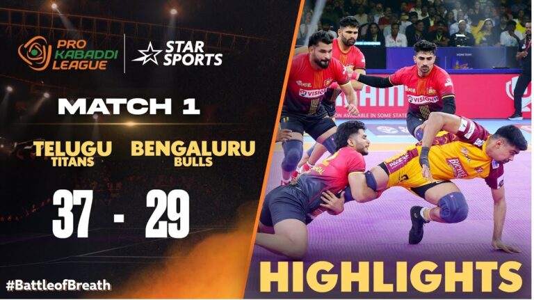 The excitement was palpable as the Pro Kabaddi League Season 11 kicked off with a thrilling Southern Derby, featuring the Telugu Titans facing off against the Bengaluru Bulls. In what turned out to be a high-octane clash, Pawan Sehrawat’s stellar performance helped the Telugu Titans secure their first win of the season, showcasing their determination to dominate the league. Pawan Sehrawat’s Opening Raid Sets the Stage From the very first whistle, Pawan Sehrawat showed why he is regarded as one of the most formidable raiders in Pro Kabaddi. His first raid was a bonus-laden strike, securing crucial points for his team without any significant pressure from the defense. Sehrawat’s multi-point raid not only set the tone for the game but also highlighted his fitness and strategy, making it clear that the Telugu Titans were here to win. Sehrawat Dominates with Smart Raids and Tactical Defense Throughout the match, Pawan Sehrawat displayed a combination of tactical brilliance and sheer athleticism. In one particular moment, he managed to sideline Bengaluru Bulls’ top players, including Surender Singh, using swift footwork and precise timing. His performance echoed that of a well-prepared athlete, ready to tackle any challenge thrown at him. However, it wasn’t just about offense. The Titans’ defense also played a crucial role in the victory. Nitin Rawal’s perfectly timed tackles and collective team defense stopped key Bengaluru raiders in their tracks, including the legendary Pardeep Narwal. As the game progressed, it became evident that the Telugu Titans had come prepared with a well-rounded strategy that combined offense and defense seamlessly. A Shift in Momentum: Bengaluru Bulls Fight Back Despite Pawan Sehrawat’s impressive start, the Bengaluru Bulls were not going to back down without a fight. Pardeep Narwal, often called the "Dubki King" for his trademark evasive moves, attempted to regain control for his team. He executed brilliant raids, making it clear that the Bulls were still in the game. The back-and-forth action kept the audience on the edge of their seats, especially as the Bulls started making a comeback. Sehrawat, however, was quick to counter any momentum shift. With a "Super 10" performance—marking 10 raid points in a single game—he led his team’s charge and helped thwart the Bulls’ resurgence efforts. The Role of Fitness in Kabaddi: Pawan Sehrawat’s Edge Kabaddi is not just a game of skill but also of fitness, and Pawan Sehrawat’s exceptional fitness level was evident in this match. His constant raiding and ability to outmaneuver defenders without showing signs of fatigue proved crucial for the Titans’ victory. Sehrawat’s fitness allowed him to continue scoring points for his team, even when the Bulls’ defense began to strengthen later in the game. Bengaluru Bulls’ Defense Crumbles Under Pressure While the Bengaluru Bulls made several valiant attempts to regain control, they couldn’t sustain the pressure from the Titans. The Bulls’ defense, led by Surender Singh and Nitin Rawal, was eventually broken down by repeated raids from Sehrawat and other Titans’ players. A particularly significant moment was when the Bulls were forced into an "all-out" situation, further solidifying the Titans’ lead. Despite some strong individual performances from the Bulls, their defense struggled to cope with the continuous onslaught of raids, leading to their eventual downfall in the second half. Telugu Titans Secure Their First Win of the Season As the game reached its final moments, the Telugu Titans continued to dominate both offensively and defensively. Pawan Sehrawat, who had already completed a "Super 10," kept up the pressure on the Bulls, ensuring that the Titans stayed in control of the match. The final whistle blew with the Telugu Titans emerging victorious, sealing their first win of the Pro Kabaddi League Season 11. Post-Match Celebrations and Reflections The victory was celebrated enthusiastically by the Telugu Titans and their fans, who had gathered in large numbers at the stadium. For the Titans, this win not only marked a successful start to the season but also set the tone for what promises to be a competitive year. Pawan Sehrawat’s performance was hailed as one of the best opening acts of the season, and his "Super 10" is expected to be a regular feature in upcoming matches. On the other side, the Bengaluru Bulls were left to reflect on their mistakes and regroup for future games. Their coach acknowledged the need to tighten their defense and work on strategies to counter raiders like Sehrawat in upcoming matches. Conclusion: A Promising Start for Telugu Titans The Telugu Titans have certainly made a statement with their opening win, thanks to Pawan Sehrawat’s leadership and all-around performance. As the season progresses, all eyes will be on how they maintain this momentum and continue to challenge other top teams in the league. With Sehrawat leading the charge, the Titans have shown they are more than capable of making a deep run this season. For kabaddi fans, Season 11 is shaping up to be an exciting spectacle, with many more thrilling matches to come. Keep an eye on the Telugu Titans as they aim to build on this victory and establish themselves as serious contenders for the title