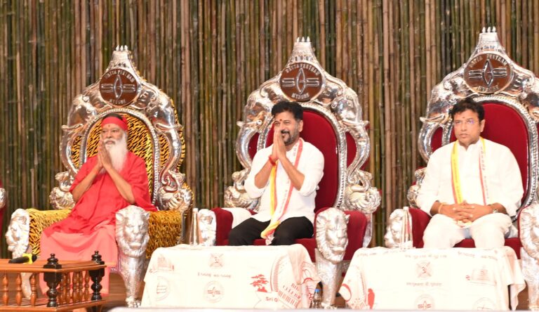 Chief Minister's Speech Highlights Cultural Importance and Progress in Telangana In a state where peace and traditions are preserved, and those who uphold these customs are honored, development is bound to follow, said the Chief Minister, Mr. Revanth Anumula. Dedication of the New Shri Datta Sabha Mantapam at Dundigal Ashram Chief Minister Mr. Revanth Anumula recently inaugurated the newly constructed Shri Datta Sabha Mantapam at the Dundigal Ashram of Avadhoota Datta Peethadhipati Sri Ganapathi Sachchidananda Swamiji. The event was filled with reverence and a sense of tradition, as the Chief Minister expressed his deep respect for the Swamiji and his contributions to society. During his address, the Chief Minister extended heartfelt gratitude on behalf of the people of Telangana to Sri Ganapathi Sachchidananda Swamiji for visiting the state. He praised the Swamiji's efforts in preserving cultural and spiritual values and ensuring they are passed down to future generations. A Festive Start: Dasara Navaratri Celebrations The inauguration took place during the auspicious beginning of the Dasara Navaratri celebrations, a significant time for devotees and spiritual leaders alike. The Chief Minister took the opportunity to extend warm Dasara greetings to the people of Telangana, emphasizing the importance of the festival in promoting unity and cultural heritage. He expressed his joy at the fact that Sri Ganapathi Sachchidananda Swamiji, who typically oversees these festivities in Mysore, chose to conduct the celebrations in Telangana this year. This move, he said, symbolizes a positive omen for the state, highlighting the growing significance of Telangana as a cultural and spiritual hub in India. Attendance of Dignitaries and Religious Leaders The event saw the participation of several notable figures, including Sri Datta Vijayananda Teertha Swami (also known as Bala Swamiji), alongside ministers and senior government advisors such as Mr. OffDSB and Chief Minister's advisor, Mr. Vemnarender Reddy. A number of devotees also joined in to witness the auspicious occasion, making it a significant gathering of spiritual and political importance. Release of a Sacred Commentary on the Srimad Bhagavatam Adding to the spiritual importance of the event, Chief Minister Mr. Revanth Anumula released a commentary on the sacred text Srimad Bhagavatam, written by the revered Appaji. This text, which is based on the original work by Maharshi Vedavyasa, holds deep spiritual meaning and is considered a cornerstone of Hindu philosophy. The Chief Minister's release of this text was seen as a mark of respect for the spiritual traditions upheld by the Ashram and a step towards promoting deeper understanding of ancient scriptures. Conclusion The Chief Minister’s participation in the inauguration of Shri Datta Sabha Mantapam and his involvement in the Navaratri celebrations underlines the Telangana government's commitment to fostering cultural and spiritual development within the state. By honoring traditional leaders like Sri Ganapathi Sachchidananda Swamiji, the government sends a strong message about the importance of preserving India's rich heritage while also embracing modern progress.
