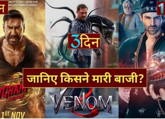 As Diwali approaches, Bollywood fans are brimming with excitement over the releases of Singham Again and Bhool Bhulaiyaa 3, two of the year's most awaited films. Set to hit theaters on November 1, 2024, both movies have already sparked intense competition through advance bookings, revealing insights into audience preferences and early sales figures. Here’s an overview of each film’s performance, cast highlights, and expectations for the box office. Advance Booking and Pre-Sales Performance Current Ticket Sales Overview As of October 25, 2024, advance bookings for Singham Again are already surpassing Bhool Bhulaiyaa 3 by a significant margin. Ajay Devgn’s Singham Again has generated sales worth 28,900 AED (approximately INR 6.6 lakhs) from international pre-sales, selling roughly 505 tickets. By comparison, Bhool Bhulaiyaa 3, led by Kartik Aaryan, has sold about 269 tickets, generating a total of 15,700 AED (around INR 3.5 lakhs). Regional Breakdown In the United States, Singham Again is leading the sales at major cinema chains, including Regal Cinemas, with approximately $5,500 in sales, compared to Bhool Bhulaiyaa 3, which has earned around $3,000. This trend of Singham Again outperforming Bhool Bhulaiyaa 3 is consistent in other key markets, including the UK, Australia, and New Zealand, indicating a strong international response in favor of the Singham franchise. Film Profiles: Singham Again and Bhool Bhulaiyaa 3 Singham Again Directed by Rohit Shetty, Singham Again is the latest installment in the blockbuster Singham series and brings together a stellar cast featuring Ajay Devgn, Kareena Kapoor, Arjun Kapoor, Deepika Padukone, Akshay Kumar, Ranveer Singh, Tiger Shroff, and Jackie Shroff. Known for its high-octane action sequences, the film is expected to deliver intense drama and high-energy stunts that appeal to a broad audience. The high budget, coupled with an ensemble cast, underlines the film’s grand scale, which may be one reason for its strong advance booking performance. Bhool Bhulaiyaa 3 Directed by Anees Bazmee, Bhool Bhulaiyaa 3 aims to capture the charm of its predecessors by blending horror and comedy. Kartik Aaryan leads the cast alongside Triptii Dimri, Vidya Balan, and Madhuri Dixit, adding depth and excitement to the horror-comedy genre. As a sequel to the successful Bhool Bhulaiyaa franchise, the film builds on a unique blend of humor and supernatural elements, which resonates with audiences seeking a light-hearted yet thrilling experience this festive season. Box Office Expectations and Screen Allocation Challenges The two films are entering a fiercely competitive market. Reports indicate that Singham Again has secured more screens across major cinema chains than Bhool Bhulaiyaa 3, positioning it for potentially larger box office gains. Distributors are facing challenges in determining screen allocation, as multiplexes weigh audience demand and anticipated revenue. This screen-sharing standoff could influence both films' opening day collections, given the importance of screen count in maximizing viewership, especially during the high-demand Diwali period. Anticipated Box Office Impact Diwali is a prime time for movie releases, often boosting box office returns. With Singham Again currently showing stronger advance bookings, it appears well-positioned for a leading opening day. The momentum of pre-sales suggests that it could dominate the box office over the holiday weekend, although the strong fanbase for Bhool Bhulaiyaa 3 may drive competitive numbers as well. Audience Sentiment and Social Media Buzz Social media platforms are buzzing with discussions as fans eagerly await the release of both films. Fans of the Singham franchise have taken to Twitter and Instagram, sharing their excitement for Ajay Devgn's return in an action-packed role. Meanwhile, Bhool Bhulaiyaa 3 has also attracted attention, especially with Kartik Aaryan’s growing popularity and the nostalgic connection to the horror-comedy genre. Both films are leveraging online engagement to build hype, with teasers, trailers, and music releases fueling anticipation.