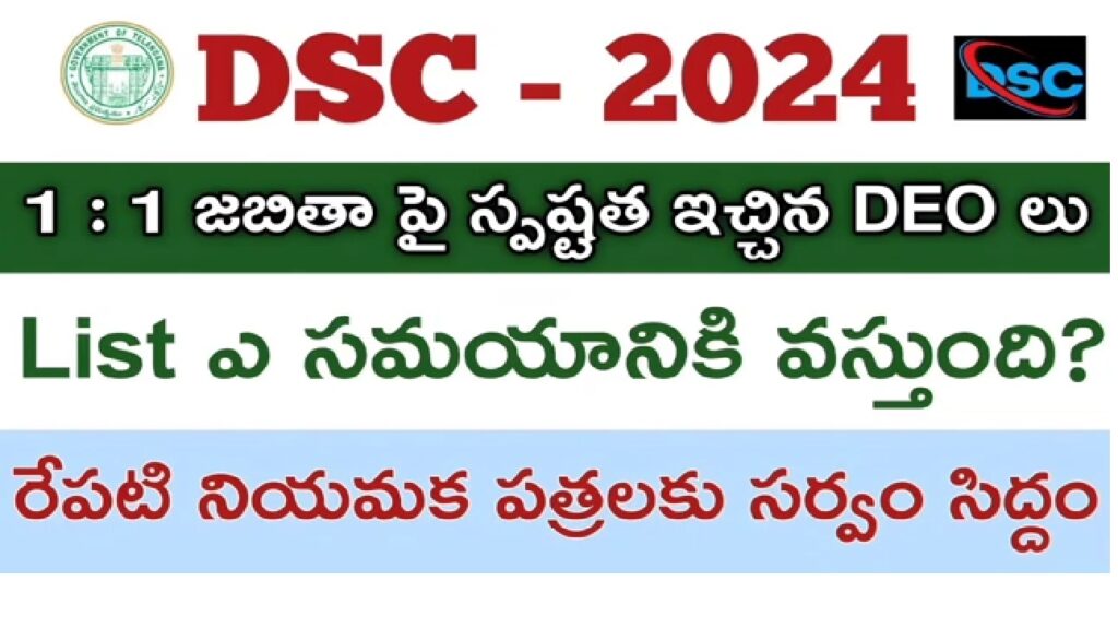 The Telangana State District Selection Committee (TS DSC) has officially announced the TS DSC Result 2024, along with the general rank list in a district-wise PDF format. Candidates can access these results through the official websites: tgdsc.aptonline.in and Manabadi. If you're one of the candidates who appeared for the exam, you can also check the expected cut-off marks, categorized based on various groups, directly on this page. Telangana DSC 2024 Exam Overview The School Education Department, Government of Telangana, conducted the TS DSC Exam 2024 from 18th July 2024 to 5th August 2024. This exam was held to recruit Secondary Grade Teachers (SGTs), School Assistants (SAs), Language Pandits, and Physical Education Teachers (PETs). More than 2.5 lakh candidates participated in the examination, competing for various teaching positions. The results are prepared in district-wise merit lists, and candidates can download the TS DSC 2024 Result PDF from the official site. In addition to the rank lists, expected cut-off marks and minimum qualifying marks for each category are available below. TG DSC 2024 General Ranking Lists: Latest Updates As of 12 PM today, the TG DSC 2024 General Ranking Lists PDF has been uploaded and is available for download at tgdsc-selections.aptonline.in. TS DSC 2024 Result Details The Directorate of School Education, Telangana (TS DSC) published the recruitment notification for a total of 11,062 vacancies, including posts for School Assistants, Secondary Grade Teachers, Language Pandits, Physical Education Teachers, Special Education Teachers, and High School Teachers. Key Exam Details: Exam Name: Telangana State Teacher Recruitment Test (TS DSC 2024) Exam Dates: 18th July 2024 to 5th August 2024 Result Date: 30th September 2024 at 11 AM Official Website: tgdsc.aptonline.in Candidates can check their results and rank through the official link provided above. Expected Cut-Off Marks for TS DSC 2024 The cut-off marks for the TS DSC exam are crucial for understanding eligibility. Below is a breakdown of the expected cut-off marks, categorized by post and category. Category SGT Language Pandits (LP) School Assistant (SA) Physical Education Teacher (PET) General 51-56 53-57 66-71 64-67 OBC 46-51 45-52 61-66 62-67 SC/ST 41-46 40-44 56-61 55-62 PwD 36-41 33-40 51-56 53-58 TS DSC 2024 Qualifying Marks For the TS DSC exam, the minimum qualifying marks vary depending on the candidate's category: General and OBC candidates: Must secure at least 33%. SC/ST candidates: Must secure at least 30%. Candidates must meet these criteria to be considered for the rank list. How to Check Your TS DSC 2024 Result Follow these steps to check your TS DSC 2024 result: Visit the official website: tgdsc.aptonline.in. Click on the TS DSC Result 2024 link. Select your district from the list and download the rank list PDF. Search for your name or registration number to view your rank and status. TG DSC 2024 District-wise General Ranking Lists The district-wise general ranking lists are now available for download. Check the links below to access the ranking lists for each district: District Download Link Adilabad Download Bhadradri Kothagudem Download Hanumakonda Download Hyderabad Download Jagtial Download Jangaon Download Jayashankar Bhoopalpally Download Jogulamba Gadwal Download Kamareddy Download Karimnagar Download Khammam Download Komaram Bheem Asifabad Download Mahabubabad Download Mahabubnagar Download Mancherial Download Medak Download Medchal Malkajgiri Download Mulugu Download Nagarkurnool Download Nalgonda Download Narayanapet Download Nirmal Download Nizamabad Download Peddapalli Download Rajanna Siricilla Download Rangareddy Download Sangareddy Download Siddipet Download Suryapet Download Vikarabad Download Wanaparthy Download Warangal Download Yadadri Bhuvanagiri Download Important Links for TS DSC 2024 For candidates looking for additional information or direct downloads, use the links below: TG DSC 2024 Result Certificate Verification Proforma Manabadi Telangana DSC 2024 Merit List TG DSC Result 2024: Download Rank List by Post, Medium, and District Stay updated by visiting the official site and checking for regular announcements. For any discrepancies in the result, contact the Telangana School Education Department immediately.