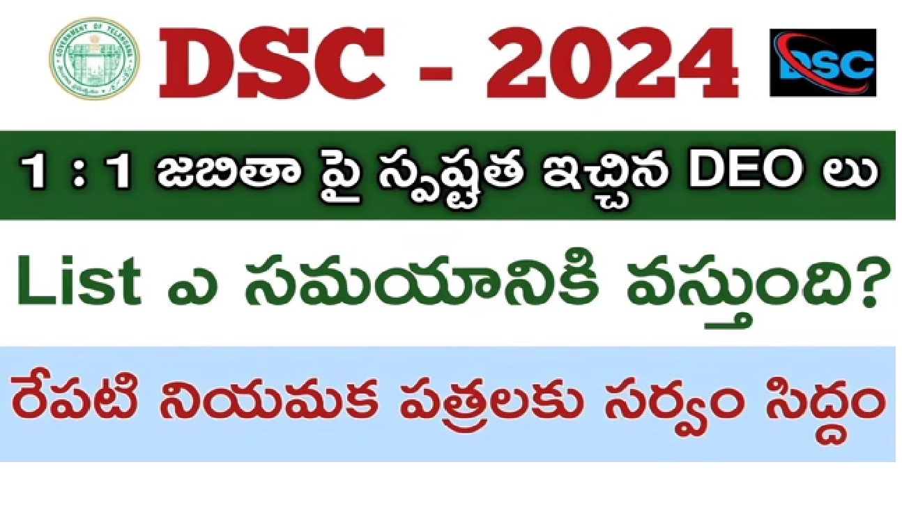 TS DSC Result 2024 Check Telangana Teachers Final Rank List District wise
