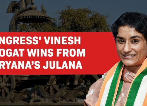 In the latest updates from the Julana constituency in Haryana's Jind district, former Olympian Vinesh Phogat is leading by over 5900 votes after 14 rounds of counting. Representing the Indian National Congress, Phogat is making her electoral debut, contesting for the seat in the 2024 Haryana Assembly elections. She currently holds a strong lead over her closest competitor, BJP candidate Yogesh Kumar. Vinesh Phogat’s Political Debut Vinesh Phogat, a well-known wrestler and Olympian, stepped into the political arena just last month, joining the Congress party alongside fellow wrestler Bajrang Punia. Both athletes gained nationwide recognition not only for their sporting achievements but also for leading protests against the former Wrestling Federation of India (WFI) chief, Brij Bhushan Sharan Singh. Their entry into politics marks a significant shift, with Phogat now testing her electoral potential in the Julana constituency. Phogat's candidacy is notable because the Congress party last won the Julana seat in 2005. If she secures victory, it will be the first time in 19 years that the Congress regains control of the constituency. Candidates Contesting in Julana The Julana seat is a competitive battleground in this election. Besides Vinesh Phogat, several other prominent candidates are vying for the seat. These include Yogesh Kumar Bairagi, a former Army captain representing the BJP, Amarjeet Dhanda from the Jannayak Janta Party (JJP), and wrestler Kavita Dalal from the Aam Aadmi Party (AAP). The Indian National Lok Dal (INLD), which held the seat from 2009 to 2019, is also a significant player in the region. The diversity of candidates underscores the importance of this seat, with each party trying to secure a win in the high-stakes election. Congress Faces Stiff Competition in Haryana Haryana has traditionally been a tough state for Congress, with the BJP dominating the political landscape in recent years. However, Phogat’s lead in Julana offers a glimmer of hope for the Congress, which last won the seat in 2005. The latest reports suggest that the BJP is still leading in 46 seats across Haryana, but the outcome in Julana remains uncertain as counting continues. Phogat's campaign has centered around themes of justice and service, echoing her long-standing advocacy for athletes’ rights and her outspoken stance on women's issues. Her association with former Haryana Chief Minister Bhupinder Singh Hooda has strengthened her position within the Congress party, as she fights to bring change to the state’s political landscape. Phogat’s Vision for Haryana During her campaign, Vinesh Phogat emphasized that her political journey is not just about winning a seat but about fighting for justice and service. She made it clear that she intends to work not just for the Julana constituency but for the entire state of Haryana. Phogat’s commitment to addressing issues such as women's rights, sports development, and justice for farmers has resonated with many voters in the region. After casting her vote, Phogat made a public appeal to voters, urging them to support the party that truly works for the rights of women. Her call for action came amid a highly charged political environment, where issues such as the treatment of farmers and athletes have taken center stage. Vinesh Phogat’s Appeal to Voters Speaking to the press after voting in Charkhi Dadri, Phogat highlighted the significance of this election for Haryana, describing it as a "huge festival" for the state. She reflected on the positive impact of Bhupinder Singh Hooda's previous tenure as Chief Minister, particularly regarding the state's development in sports. Phogat encouraged voters to remember the struggles of farmers under the current BJP government and to cast their votes for the party that supports women's rights and fair governance. She reiterated her belief that Congress is the party capable of addressing these critical issues. The BJP’s Criticism of Phogat’s Candidacy Phogat's entry into politics has drawn criticism from BJP leaders, who have attempted to undermine her credibility by labeling her a Congress pawn rather than a national hero. In a particularly pointed remark, her cousin, Babita Phogat, who is aligned with the BJP, accused Congress of creating a rift within the Phogat family by fielding Vinesh as a candidate. Despite this familial tension, Vinesh remains focused on her goal of winning the Julana seat and bringing positive change to the region. Congress Honors Phogat’s Contributions Bhupinder Singh Hooda, a senior Congress leader, expressed his support for Phogat, stating that her candidacy is a "token of gratitude" from the party in recognition of her contributions to the country as an athlete. Phogat's long-standing service to Indian sports and her recent role in advocating for athletes' rights make her a strong candidate for the Congress party in this election. Latest Updates from Julana As of the 14th round of counting, Vinesh Phogat holds a commanding lead of over 5900 votes in the Julana constituency. With only one round remaining, her chances of securing the seat seem promising. If successful, Phogat will not only bring a fresh face to the political arena but also make history by ending the Congress party's 19-year drought in Julana. Stay tuned for further updates on the Haryana election results as counting concludes and the final tallies are revealed.
