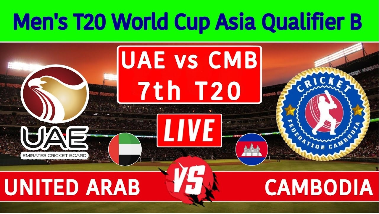 Cambodia vs UAE ICC Men’s T20 World Cup Asia Qualifier B Match
