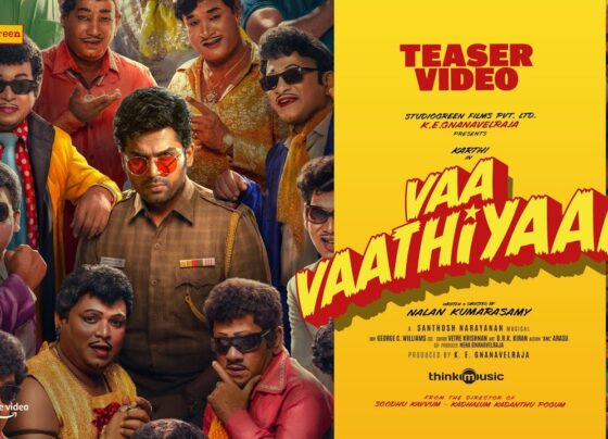 Speaking of the title role, actor Karthi has reemerged in the news because of his new film Vaa Vaathiyaar which is directed by Nalan Kumarasamy who is popular for Soodhu Kavvum. The film is set for release around the Pongal in January 2025, and it is expected to be a treat filled with punchlines, songs, and romance. The teaser that dropped a few weeks ago accompanied a lot of expectations as it gives a glimpse of the top tier cast, the most outstanding one being Krithi Shetty in the female lead role, not to mention Vaa Vaathiyaar's amazing visuals. Vaa Vaathiyaar :A Hilarious Yet Intense Action Film Vaa Vaathiyaar could be aptly described as a hilarious black comedy and box drama complete with many venerated actors like Sathyaraj and Rajkiran playing crucial parts in the movie. The 100-second teaser released depicts who the audience should expect the cinematography to be bright and full of color along with many loving and playful plot lines along with portrayals of vivid aggression. The production team when posting the trailer emphasized that putting colorful selection in rolling footage of the movie is what made it what it is. Tactical display begins with Karthi's Police officer character getting out of a car and joining a village festival procession. Lighthearted moments of Karthi’s dance interspaced with action sequences suggest that the film would be an action drama with comic undertones. Krithi Shetty and Shilpa Manjunath also add up to the cast who have well known actors like Anand Raj, Rajkiran and Sathyaraj apart from Karthi. Karthi's Vaa Vaathiyaar teaser makes him an amalgamation of a college's friendly dynamic personality as the director Nalan Kumarasamy described it. Light-hearted and comedic scenes are also apparent as the teaser shows Karthi being heroically celebrated at the police station. The streets were filled with people, folk dancers, and percussion sounds, while Santhosh Narayanan’s soundtracks boomed, and Karthi's character celebrating the moment over the beats. The teaser hints how the movie also captures Bain's relevant distinctness which is the hallmark of Nalan Kumarasamy’s directorial style. And just like Vaa Vaathiyaar, the theme also has humor while the suspense remains, indicating a more dramatic plot beneath the surface. Engaging and Ever Changing Dynamics Among the Characters and the Cast Aussie cricketer, Pat Cummins is known to be a risk taker and for breaching many women’s boundaries, exactly like Krithi Shetty who portrays the female lead in the movie. At the same time, Sathyaraj’s character seems to always have a scheme up his sleeve. A significant cast casting reflects the vision of the director Nalan Kumarasamy’s directorial work which seems to perturb with a grand scheme of characters. Equally, Karthi is quite hilarious and possessive of his intentions which explains the purpose of why Vaa Vaathiyaar fits in that schema of a lot of fun mixed with elements of suspense as well. Teaser Release Along with Some of the Fans Expectations The teaser was uploaded by Studio Green, helped market another film, Kanguva, which starred Karthi’s brother sulya and was quite anticipated by the audience. The two films have been released together and appearing to have something in common with each other has made some of the fans come up with stories that Karthi might be making an appearance in Kanguva. Karthi’s speculation is valid but then again, not what williams has stated, but the connection has spiced up the two films a little more than how they already are. A Remembering M.G. Ramachandran (MGR) Karthi’s character, it is believed to be a dedicated follower of Tamil cinema and an admirer of the film star M.G. Ramachandran who is commonly referred to as MGR or “Vaathiyaar” in Tamil, is one of the entertaining teasers’s components that evokes nostalgia. Its a memory for those who acknowledge the era of Tamil popular culture. From the look of things, the film looks to pay tribute to those days of MGR’s greatness in Tamil cinema. Key Cast and Crew Behind Vaa Vaathiyaar Alongside Karthi and Krithi Shetty, the film also stars talented actors Anandaraj, Rajkiran and Karunakaran among others, and Madhur Mittal. Since the music score is by Santhosh Narayanan famed for his unique and entertaining songs, Vaa Vaathiyaar will also have a soundtrack that is likely to be as impressive as the colorful imagery and storyline. A Karthi-Nalan collaboration is also highly awaited especially since Nalan’s previous projects had the main theme of humour but darker days. What is Vaa Vaathiyaar All About Vaa Vaathiyaar is a film that’s likely to provide good entertainment including humour and action while evoking a sense of nostalgia about Tamil culture. Judging from this teaser, Karthi’s character of a cop and the diverse supporting cast featured in this movie offer the prospects of a lively and captivating plot. This should, in a way, be an eye pleasing archetype for the followers of Tamil cinema as it embodies the elements of the regional film industry while appreciating the ideals of MGR. A couple of reasons for marking January 15 are the trailer for Vaa Vaathiyaar and the Pongal festive period. Karthi, a star in his own right, will be guided by Nalan Kumarasamy which adds weight to the film and is likely to make it one of the most popular movies slated for release for the first quarter of 2025.