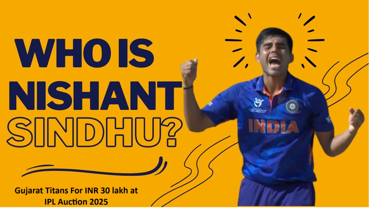 Nishant Sindhu playing for Gujarat Titans in IPL 2025