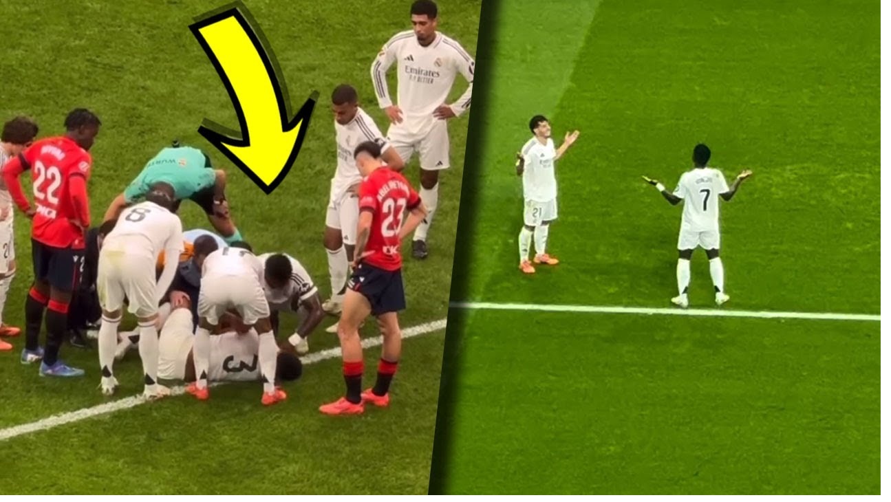 Real Madrid Dominates Osasuna Vinicius Jr.’s Hat-Trick Shines Amid Injury Concerns