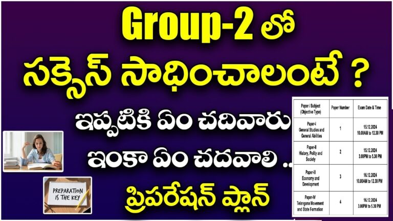 The Telangana State Public Service Commission (TSPSC) has officially announced the revised schedule for the TSPSC Group 2 Exam 2024. The exam, initially planned for August 2024, has been rescheduled to 15th and 16th December 2024. This exam is a gateway for aspiring candidates to secure positions such as Assistant Labor Officer, Assistant Commercial Tax Officer (ACTO), Sub-Registrar Grade-II, Extension Officer, and others within the Group 2 services. With 783 vacancies available, this recruitment drive is one of the most awaited opportunities for government job seekers in Telangana. TSPSC Group 2 Exam 2024: Overview Candidates can explore key details of the TSPSC Group 2 Recruitment 2024 below: Organization Telangana State Public Service Commission Post Names Group 2 Services Total Vacancies 783 Application Mode Online Exam Date 15th & 16th December 2024 Selection Process Written Test Job Location Telangana Official Website tspsc.gov.in New TSPSC Group 2 Exam Schedule 2024 The revised schedule for the TSPSC Group 2 Exam is provided below: Date Paper and Subjects Shift Timings 15th December 2024 Paper 1: General Studies & Abilities 10:00 AM to 12:30 PM Paper 2: History, Polity & Society 3:00 PM to 5:30 PM 16th December 2024 Paper 3: Economy & Development 10:00 AM to 12:30 PM Paper 4: Telangana Movement & Formation 3:00 PM to 5:30 PM Admit cards will be issued 7 to 10 days before the exam date. TSPSC Group 2 Notification 2024 The TSPSC released the notification on 29th December 2022, detailing 783 vacancies across various departments. Key dates include: Event Date Notification Release Date 29th December 2022 Application Start Date 18th January 2023 Last Date to Apply 16th February 2023 Exam Dates 15th & 16th December 2024 Vacancy Breakdown for TSPSC Group 2 Recruitment 2024 Here’s a detailed breakdown of the 783 vacancies: Post Vacancies Municipal Commissioner Gr. III 11 Assistant Commercial Tax Officer (ACTO) 59 Naib Tahsildar 98 Sub-Registrar Grade-II 14 Mandal Panchayat Officer 126 Prohibition and Excise Sub-Inspector 97 Assistant Section Officer (Multiple Departments) 259 Others Remaining TSPSC Group 2 Eligibility Criteria To apply for TSPSC Group 2 Recruitment 2024, candidates must meet the following requirements: Citizenship: Indian citizen with proficiency in Telangana's regional language. Education: Graduate degree from a recognized university with at least 50% marks. Age Limit: General: 18–44 years Age relaxations: SC/ST/OBC: 5 years PHC: 10 years Ex-servicemen: 3 years Selection Process for TSPSC Group 2 Recruitment The selection process involves: Written Examination: Four papers (General Studies, History & Society, Economy, and Telangana Movement). Interview Round: Conducted for shortlisted candidates. TSPSC Group 2 Syllabus 2024 Candidates can expect the following topics: Paper Subjects Marks Paper 1 General Studies & Abilities 150 Paper 2 History, Polity & Society 150 Paper 3 Economy & Development 150 Paper 4 Telangana Movement & State Formation 150 Total 600 TSPSC Group 2 Salary Details Selected candidates for Group 2 services can expect attractive salaries: Post Salary Range (INR) Municipal Commissioner Gr. III ₹43,490 – ₹1,18,230 Naib Tahsildar ₹42,300 – ₹1,15,270 Assistant Commercial Tax Officer ₹42,300 – ₹1,15,270 Prohibition & Excise Sub-Inspector ₹38,890 – ₹1,12,510 How to Apply Online for TSPSC Group 2 Recruitment 2024 Follow these steps to apply: Visit the official website: tspsc.gov.in. Complete the One-Time Registration (OTR) process. Log in with your credentials and access the Group 2 application form. Fill in all details, upload required documents, and pay the application fee. Submit the application and download the acknowledgment. FAQs about TSPSC Group 2 Exam 2024 Q1. How many vacancies are available for TSPSC Group 2 in 2024? There are 783 vacancies for various posts under Group 2 services. Q2. When is the new exam date for TSPSC Group 2? The exam will be conducted on 15th and 16th December 2024. Q3. What is the selection process for TSPSC Group 2? The selection process includes a written exam and an interview. Q4. What is the salary range for TSPSC Group 2 employees? Salaries range from ₹38,890 to ₹1,24,150 depending on the post. Stay updated with official announcements by visiting tspsc.gov.in.