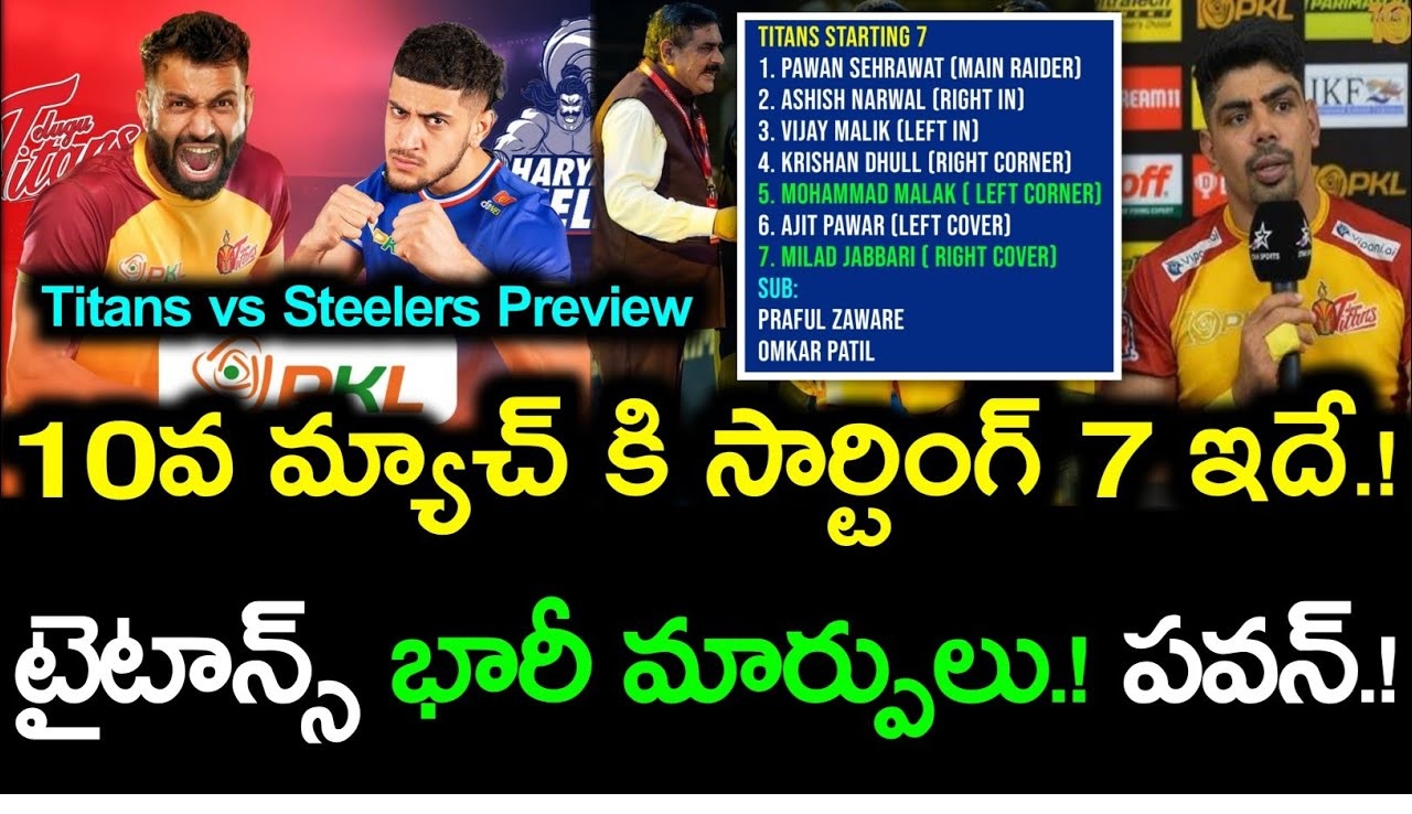 Titans vs Haryana Steelers Pro Kabaddi League 2024