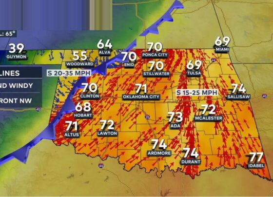 Oklahoma is under a severe weather alert on Monday morning, with multiple tornado warnings issued across various counties, including Carter, Garvin, Jefferson, Murray, and Stephens. As these storms push through the state, residents are advised to stay informed and take necessary precautions. Live Coverage: Tracking Severe Storms Across Oklahoma Tune in to live updates from David Payne and the News 9 Weather Team as they monitor and track severe storm activity across Oklahoma. These storms come on the heels of a turbulent weekend, where Sunday saw multiple tornadoes and significant damage to homes and properties statewide. School Districts Respond to Severe Weather Threats Several Oklahoma school districts have either canceled in-person classes or transitioned to virtual learning due to the forecasted storm conditions, prioritizing the safety of students and staff. Active Warnings and Watches for Oklahoma Counties Currently, multiple weather warnings are in effect for areas across Oklahoma: Tornado Warnings Cleveland and Pottawatomie counties are under a tornado warning until 11:00 a.m. Carter, Garvin, Jefferson, Murray, and Stephens counties are under a tornado warning until 11:45 a.m. Tornado Watch A tornado watch has been issued for Carter, Garvin, Hughes, Lincoln, Love, Murray, Okfuskee, Pontotoc, Pottawatomie, and Seminole counties until 6:00 p.m. Severe Thunderstorm Warnings Severe thunderstorm warnings are active for Lincoln, Pottawatomie, and Seminole counties until 12:00 p.m., and for Okfuskee County until the same time. Current Weather in Oklahoma: Monday’s Storm Activity Overnight, a large storm system brought heavy rains and thunderstorms to Oklahoma, with parts of the state seeing severe conditions, including localized flooding. Some storms have shown signs of rotation, indicating a risk of short-lived tornadoes. Wind gusts are expected to reach 60-65 mph, and there is a potential for quarter-sized hail, particularly in central and southeastern counties. Severe Weather Timeline and Expected Risks Morning: Storms Impacting Oklahoma City Area Heavy rain and thunderstorms began impacting Oklahoma City early Monday, with lightning illuminating the sky. This initial wave of storms is anticipated to peak around 6:00 a.m. as it moves through downtown. Midday: Increased Tornado Potential A second round of severe weather is expected to arrive around 11:00 a.m., bringing a heightened risk for tornadoes. As these storms advance eastward, they are likely to continue through the early afternoon, moving out of the region by 1:00 to 3:00 p.m. Although drought conditions have dominated recent headlines, flooding has become a concern in areas where rain totals are highest. Stay Updated with the News 9 Weather Team Oklahoma residents are encouraged to follow updates from the experienced meteorologists at News 9, including: David Payne Lacey Swope Jed Castles Cassie Heiter Justin Rudicel Andrew Adams Keep checking in for live coverage and updates as the severe weather unfolds across Oklahoma. Your safety is the top priority—stay indoors, stay informed, and take all necessary precautions to protect yourself and your loved ones.