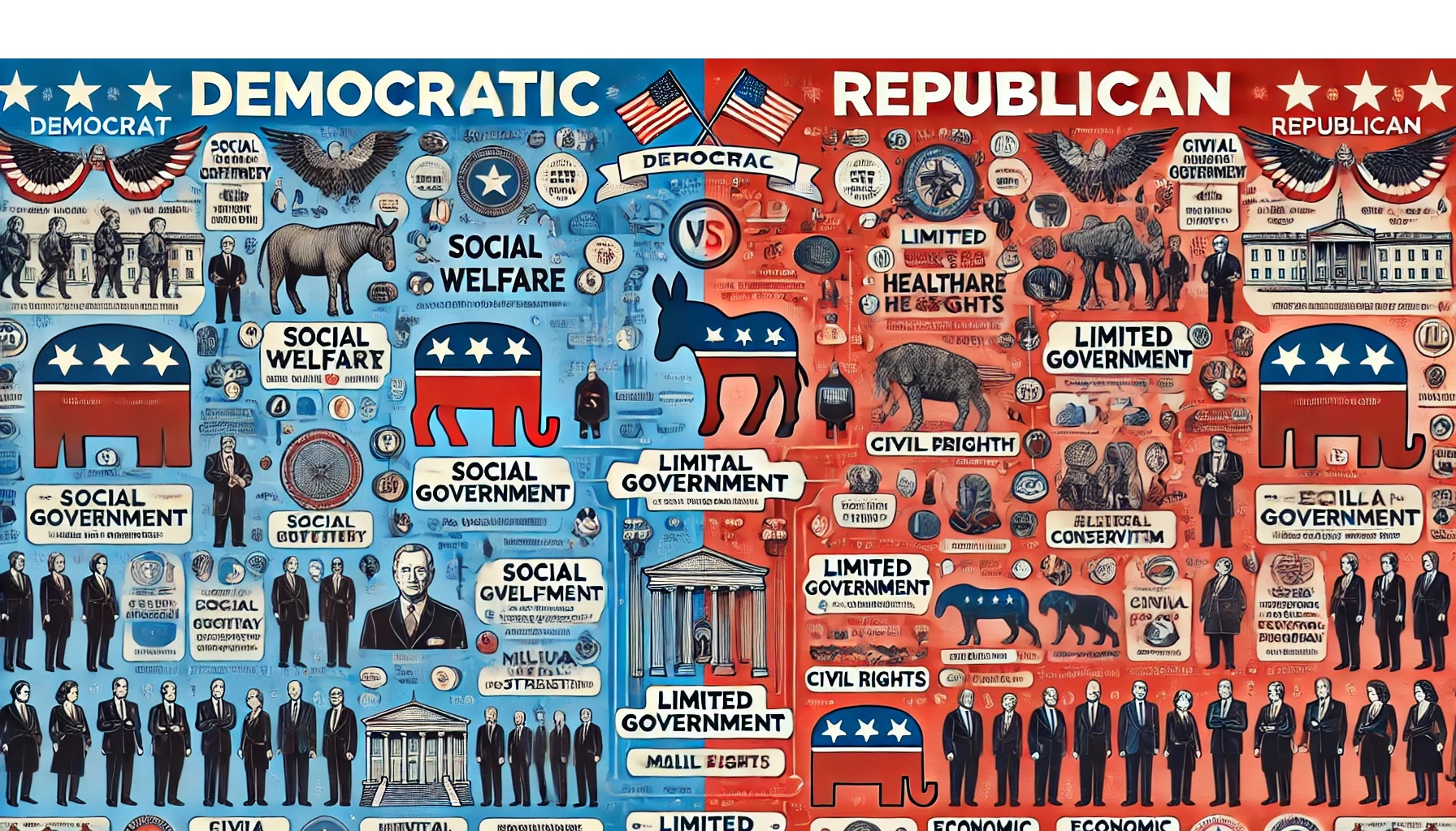 US Republicans vs Democrats Key Differences Between Two Major Political Parties