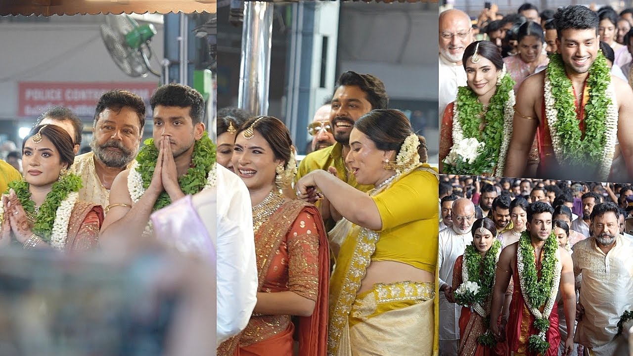 Kalidas Jayaram and Tarini Kalingarayar’s Wedding: A Joyous Celebration of Love and Tradition