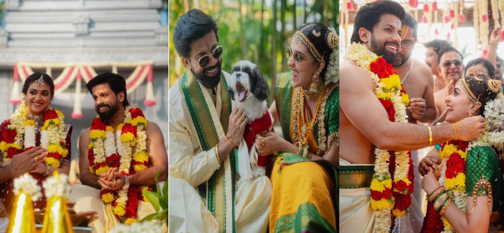 Keerthy Suresh, the celebrated actress known for her outstanding performances, tied the knot with her long-time boyfriend, Anthony Thattil, in an intimate yet grand ceremony in Goa on December 12. The couple celebrated their union following traditional Kerala customs, and the wedding photos shared by the bride have taken the internet by storm. Here’s a closer look at Keerthy Suresh’s wedding festivities, the guest list, and her fairytale romance. A Dreamy Kerala-Style Wedding in Goa Keerthy Suresh’s wedding was a perfectly orchestrated event that combined tradition with elegance. Sources reveal that the actress kept the guest list minimal, inviting only close family and friends to join the celebrations in Goa. The wedding was steeped in Kerala traditions, with the bride and groom dressed in traditional attire that highlighted their cultural roots. The picturesque backdrop of Goa added a magical touch to the festivities, making the event even more memorable. The venue was decorated with stunning floral arrangements and traditional elements, exuding elegance and charm. The Bride’s Stunning Wedding Photos Keerthy Suresh took to social media to share the first glimpses of her wedding, and fans couldn’t stop gushing over her breathtaking bridal look. Dressed in a resplendent Kerala saree, she radiated grace and beauty. Anthony Thattil complemented her look with a traditional mundu and shirt, making them a picture-perfect couple. The wedding photos have gone viral across social media platforms, capturing the hearts of fans and followers worldwide. Each frame reflects the couple’s happiness and love, making it an unforgettable moment for all who witnessed it. A Decade-Long Love Story Keerthy Suresh and Anthony Thattil’s love story has been nothing short of a fairytale. The couple reportedly dated for ten years, keeping their relationship away from the public eye. While Keerthy remained tight-lipped about her personal life, she finally shared the news of her engagement on social media just a month before the wedding. Their love story began a decade ago, and their journey together culminated in this beautiful union. The actress even visited the Tirumala Venkateswara Temple before her wedding to seek blessings for the new chapter of her life. Minimal Promotions Amid Wedding Preparations Keerthy Suresh, who is currently gearing up for her upcoming movie Baby John, took a brief hiatus from promotional activities to focus on her wedding preparations. The actress ensured that every detail of the ceremony was perfect, dedicating her time entirely to family and wedding arrangements. Despite her absence from promotional events, Keerthy’s fans have showered her with love and best wishes for this joyous occasion. Her dedication to balancing her professional and personal life has been admired by many. Viral Wedding Buzz on Social Media The buzz around Keerthy Suresh’s wedding shows no signs of slowing down. From her pre-wedding rituals to the grand ceremony in Goa, every detail has been making headlines. Fans and followers have flooded social media with congratulatory messages, making her wedding one of the most talked-about events of the year. The photos shared by Keerthy showcase the essence of her special day, from candid moments with family to the ceremonial rituals. These pictures have captivated fans and become a trending topic online. Looking Ahead: Keerthy Suresh’s Future Plans Post-wedding, Keerthy Suresh is expected to resume her professional commitments. The actress has several projects lined up and is set to make waves with her upcoming performances. However, for now, she is taking time off to cherish these precious moments with her family and loved ones. Conclusion Keerthy Suresh and Anthony Thattil’s wedding was a celebration of love, tradition, and togetherness. The intimate ceremony in Goa, combined with the grandeur of Kerala customs, made it a truly unforgettable event. As fans continue to admire the couple’s journey, Keerthy’s wedding photos remain a testament to the beauty of their union. Here’s wishing the newlyweds a lifetime of happiness and love!