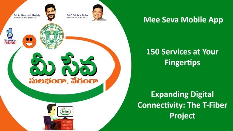 Mee Seva: Transforming Citizen Services with 150+ Offerings Mee Seva, a transformative initiative by the government, is revolutionizing access to citizen services. By introducing a dedicated mobile app and setting up interactive kiosks in busy locations, Mee Seva is bridging the gap between governance and citizens, ensuring seamless access to over 150 types of essential services. Here’s a detailed look at this game-changing platform and its associated projects. Mee Seva Mobile App: Empowering Citizens Anytime, Anywhere To bring government services closer to the people, the IT department has developed the Mee Seva Mobile App. This app provides users with access to 150 different citizen services directly from their smartphones. From applying for certificates to making payments and printing essential documents, the app makes everything easy and accessible from the comfort of one's home. Interactive Kiosks for Enhanced Accessibility For those who prefer physical interaction, the government has also set up interactive kiosks in high-traffic areas such as shopping malls, metro stations, and integrated collectorates. These kiosks allow users to: Submit applications effortlessly. Make online payments securely. Print official certificates conveniently. Expanding Digital Connectivity: The T-Fiber Project In tandem with the Mee Seva initiative, the government has launched the T-Fiber Project to enhance internet connectivity across rural regions. This project aims to provide broadband services to: Government schools. Over 30,000 government offices in its first phase. As a pilot, the T-Fiber Project will initially roll out in three villages: Adavi Srirampur (Peddapalli), Sangupeta (Sangareddy), and Maddur (Narayanapet). Each village will benefit from broadband internet bundled with cable TV services, reaching nearly 4,000 families. To inaugurate this, video conferencing sessions with local panchayats and families have been planned. Public-Private Partnerships: A Boost to Investments The IT department has successfully secured investments worth ₹7,592 crore from four major industries: Azad Engineering, Premier Energies, Global Environment Premier Energies, and Lenskart. These partnerships promise to create 5,200 new jobs while accelerating the region's industrial growth. Empowering Women Through Digital Literacy: Project Sanmati The government is also focusing on empowering rural women with Project Sanmati. This initiative aims to: Improve digital literacy among women from low-income groups. Provide livelihood opportunities through skill development. Initially, the project will launch in the Mahabubabad and Mulugu districts, with plans to expand across the state. Advanced Solutions for Agriculture and Security AdEx for Farmers The government has introduced the Agriculture Data Exchange (AdEx) to address challenges in the agriculture sector. Using this platform, small and marginal farmers can access loans of up to ₹1 lakh, supported by partnerships with financial institutions like HDFC. T-Works and CReNSE To strengthen national security research, a partnership has been established between T-Works and BITS Pilani’s Centre for Research in National Security Excellence (CReNSE). This collaboration aims to drive innovation and self-reliance in security technologies. Innovative Anti-Drug Measures with TGnAB App To curb drug abuse among students, the Telangana Anti-Narcotics Bureau (TGnAB), in collaboration with the IT department, has launched a unique WhatsApp-based chatbot app. This application: Assesses students' mental health and behavioral patterns. Provides training sessions for teachers and students across 1,000 schools in Hyderabad. New Services to Simplify Citizen Life Mee Seva continues to expand its range of services to cater to diverse needs. Recently added offerings include: Booking government tourism hotels and packages. Issuing ID cards for differently-abled individuals. Monitoring welfare cases for senior citizens. Providing forest department assistance for wildlife-related issues. Renewing permits for timber depots and mills. Approving tree felling and relocation under the WALTA Act. Conclusion Mee Seva is not just a service; it's a paradigm shift in citizen-centric governance. By leveraging technology, the government is simplifying processes, improving accessibility, and empowering individuals and communities. With initiatives like the Mee Seva app, T-Fiber project, and Project Sanmati, Telangana is setting a benchmark for digital governance and inclusive development.