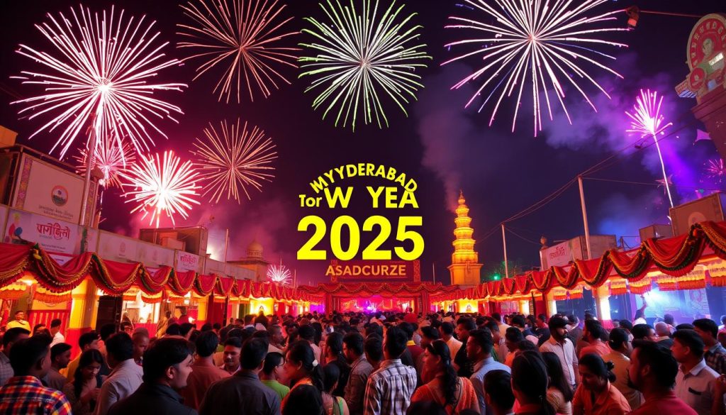 Key Takeaways Hyderabad offers a wide range of new year 2025 events in hyderabad to suit all tastes and preferences. From cultural events to rooftop parties, there's something for everyone in the city. New year 2025 events in hyderabad are a great way to meet new people and make friends. The city's rich cultural heritage and modern entertainment options make it the perfect destination for a memorable new year's eve. Whether you're a local or just visiting, new year 2025 events in hyderabad are sure to leave you with unforgettable memories. What Makes Hyderabad's New Year Celebrations Special Hyderabad's new year celebrations in hyderabad 2025 are a mix of culture, history, and fun. The city blends old traditions with new vibes. At midnight, the city buzzes with music, dance, and joy. The cultural fusion in Hyderabad's new year is seen in its many events. You can enjoy traditional dances or modern beats. The city's rich history shines through in its celebrations, with events at historic spots. Cultural Fusion in Celebrations Traditional folk dances and music performances Modern DJs and electronic music events Cultural festivals and fairs showcasing local cuisine and handicrafts Hyderabad's new year also offers modern fun. You can party on rooftops or at fancy hotels. Whether you want a family event or a night out, Hyderabad has it all. Historical Significance of City Celebrations Hyderabad's landmarks are key to its new year celebrations. Events at these spots add to the festive vibe. The city's history draws tourists and locals, making it a top spot for new year fun. Modern Entertainment Meets Traditional Charm The mix of modern fun and traditional charm makes Hyderabad's new year special. You'll see fireworks and cultural festivals. As we look to new year celebrations in hyderabad 2025, it's clear it will be another unforgettable year. Top New Year 2025 Events in Hyderabad Hyderabad is ready to celebrate the new year with excitement. It offers a variety of hyderabad new year parties 2025 for all tastes. You can enjoy themed parties or live music events in this lively city. Some of the top hyderabad new year parties 2025 include: New Year's Eve Gala at the Hyderabad International Convention Centre NYE Party at the Marriott Hotel Live Music Night at the Hard Rock Cafe These events promise a memorable night with delicious food, drinks, and music. If you want to celebrate the new year in style, hyderabad new year parties 2025 are perfect. With many choices, you'll find the perfect party for your mood and style. So, get ready to say goodbye to the old year and hello to the new one in Hyderabad! Event Location Date New Year's Eve Gala Hyderabad International Convention Centre December 31, 2024 NYE Party Marriott Hotel December 31, 2024 Live Music Night Hard Rock Cafe December 31, 2024 Exclusive Rooftop Parties and Hotel Celebrations As the New Year gets closer, people look for new year events near me to celebrate with loved ones. Hyderabad has a lot to offer, from exclusive rooftop parties to hotel celebrations. The city has something for everyone, whether you're into luxury or just want a fun night out. For a fancy celebration, luxury hotel events are perfect. They come with fine dining, live music, and dancing. Top hotels in Hyderabad for New Year's Eve include: Taj Krishna ITC Kakatiya Hyatt Hyderabad Hyderabad also has rooftop party venues with amazing city views. These spots are great for a big New Year's Eve celebration. Some top venues include: Celebrity performances are a big hit at Hyderabad's New Year's Eve parties. Fans flock to see their favorite stars. To find the best new year events near me, check out event listings and book early. Family-Friendly Celebration Spots As midnight hits on New Year's Eve, families in Hyderabad gather to see the hyderabad new year fireworks 2025. The city has many spots where families can enjoy the night together. These places make memories that last forever. Popular spots for families include public parks, gardens, and lakesides. These areas are great for a fun night with games, food, and the hyderabad new year fireworks 2025 show. Get there early to find a good spot for the hyderabad new year fireworks 2025 show Bring blankets, snacks, and games to keep everyone happy Make sure kids are always watched, especially in busy places Hyderabad is a great place to start the new year with your family. It has a rich culture and lots of fun activities. So, bring your family and enjoy the hyderabad new year fireworks 2025 together. Spectacular Fireworks Locations for New Year 2025 As midnight hits, the sky lights up with fireworks. It's a moment you won't forget. For family-friendly new year events hyderabad, seeing the fireworks is a must. Whether with family or friends, these spots promise a memorable night. Knowing the best places to watch is key. Here are some top spots: Tank Bund Hussain Sagar Lake Secunderabad Railway Station These spots give you a great view of the fireworks. They're ideal for family-friendly new year events hyderabad. The fireworks start at midnight and last about 30 minutes. Photography lovers, this is your chance to capture amazing shots. With the right gear and skills, you can take incredible photos of the fireworks. For better photos, use a tripod and set your camera to manual. Try different shutter speeds. With practice, you'll capture the fireworks' beauty, making your family-friendly new year events hyderabad unforgettable. Location Timing Photography Opportunities Tank Bund Midnight - 12:30 AM Stunning views of the fireworks Hussain Sagar Lake 12:15 AM - 1:00 AM Reflections of the fireworks on the lake Secunderabad Railway Station 11:45 PM - 12:30 AM Unique perspectives of the fireworks Budget-Friendly New Year Celebrations Celebrating the New Year in Hyderabad doesn't have to break the bank. There are many best places to celebrate new year in hyderabad 2025 that offer fun and affordable options. You can find everything from free events to budget-friendly parties. Public parks, beaches, and outdoor spots are great for a free or low-cost celebration. They often have live music, food stalls, and fun activities. These make for a memorable New Year's celebration. Public parks and gardens Beaches and lakesides Street parties and festivals There are also many affordable party venues and event spaces in Hyderabad. They offer special packages and deals for New Year's. These venues are among the best places to celebrate new year in hyderabad 2025 and can be booked in advance. Overall, celebrating the New Year in Hyderabad can be both fun and affordable. With many best places to celebrate new year in hyderabad 2025 to choose from, there's something for everyone. Whether you're after a free event or a budget-friendly party venue, Hyderabad has it all. Location Entry Fee Activities Public Park Free Live Music, Food Stalls Beach Low-Cost Swimming, Water Sports Party Venue Affordable Packages DJ, Dancing, Food and Drinks Fine Dining and Gala Dinner Events As the new year countdown events in Hyderabad get closer, many are looking for a fancy way to celebrate. Fine dining and gala dinner events offer a luxurious experience. They feature special menus and themed dinner parties. For those wanting to celebrate in style, Hyderabad's top restaurants and hotels have unforgettable experiences. Highlights include live music performances, exclusive wine tastings, and gourmet cuisine by famous chefs. Booking early is key, as spots are snapped up fast. These events are a great chance to dress up and have a night out with loved ones. Here are some key details to consider when booking a fine dining or gala dinner event: Special menu offerings, including vegetarian and non-vegetarian options Themed dinner parties, such as masquerade balls or black-tie events Advance booking information, including ticket prices and availability Attending one of these events lets you enjoy Hyderabad's culinary best while counting down to the New Year. With its rich culture and modern fun, Hyderabad is ideal for a memorable celebration. Event Location Date Time Fine Dining Gala Taj Krishna December 31st 8pm - 1am New Year Countdown Novotel Hyderabad December 31st 9pm - 2am Cultural and Traditional New Year Programs Hyderabad's cultural heritage shines brightly during New Year celebrations. The city hosts a variety of cultural and traditional programs. These events are perfect for those wanting to dive into the true spirit of new year 2025 events in hyderabad. You can enjoy traditional music, dance, cultural festivals, and fairs. Some of the notable cultural and traditional New Year programs in Hyderabad include: Traditional folk dance performances, such as the Kuchipudi and Bharatanatyam Cultural festivals, like the Deccan Festival and the Hyderabad Literary Festival Traditional music concerts, featuring local artists and musicians These events are a great way to experience Hyderabad's rich cultural heritage. You can learn about its history and traditions. Whether you love music, dance, or literature, there's something for everyone at the new year 2025 events in hyderabad. Hyderabad's cultural and traditional New Year programs are a must-see. They showcase the city's vibrant atmosphere and rich heritage. It's the perfect place for a memorable New Year's celebration. Adventure and Outdoor New Year Activities As the clock strikes midnight, welcoming the new year celebrations in hyderabad 2025, many seek unique ways to celebrate. Hyderabad offers a range of outdoor activities. These allow individuals to connect with nature and experience thrill, providing an alternative to traditional party celebrations. For those who love the outdoors, camping events are a great way to spend the new year's eve. Imagine waking up to the sound of birds chirping and spending the day hiking and exploring. The new year celebrations in hyderabad 2025 are not just about parties and fireworks. They are also about connecting with nature and oneself. Camping Events Guided hikes and treks Outdoor games and activities Stargazing and campfire nights In addition to camping events, midnight treks are another exciting way to celebrate the new year. Imagine trekking through the hills and forests of Hyderabad, watching the sunrise, and welcoming the new year with a sense of adventure and accomplishment. The new year celebrations in hyderabad 2025 are all about creating unforgettable experiences and making memories that last a lifetime. Adventure Sports Specials For the thrill-seekers, Hyderabad offers a range of adventure sports specials. These include rock climbing, rappelling, and zip lining. These activities provide an adrenaline rush and a unique way to celebrate the new year. Whether you're a seasoned adventurer or a beginner, there's something for everyone in Hyderabad's new year celebrations in hyderabad 2025. Transportation and Safety Guidelines As the city prepares for hyderabad new year parties 2025, planning ahead is key. It ensures a safe and fun celebration. Here are some tips for getting around and staying safe: For hyderabad new year parties 2025, think about using public transport or ride-sharing. This helps avoid driving when you've had too much to drink. Also, watch your stuff, especially in busy places. Plan your route in advance to avoid congested areas Use reputable transportation services, such as taxis or ride-sharing apps Stay with a group of friends and keep an eye on each other Follow local safety guidelines and instructions from authorities By following these tips, you can have a safe and fun time at hyderabad new year parties 2025. Always put your safety and the safety of others first. Advance Booking Tips and Ticket Information As New Year's Eve in Hyderabad gets closer, planning ahead is key for a great time. When looking for new year events near me, booking early is crucial. This guide will help you with online booking, group discounts, and cancellation policies. Start by checking out online booking sites for new year events near me. These sites give you all the details you need, like ticket prices and event times. You can also sort events by your favorite music, food, or activities. When you book, look for group discounts to save. Many organizers offer these for big groups. Also, know the cancellation rules in case you need to change your plans. Research online booking platforms for new year events near me Avail group discount options to save money Understand cancellation policies to avoid last-minute hassles By following these tips, you'll have a worry-free New Year's Eve in Hyderabad. Plan early, book your tickets, and use group discounts. This way, you'll enjoy your new year events near me experience to the fullest. Weather Forecast and What to Wear Hyderabad is getting ready for the hyderabad new year fireworks 2025 with excitement. The weather is expected to be nice, with temperatures between 12°C and 25°C. It's a good idea to wear layers, as it can get cooler at night. If you're going to see the hyderabad new year fireworks 2025, choose comfy clothes and shoes. Bring a light jacket or sweater for warmth. Here are some tips to help you get ready: Dress in layers to adjust to the changing temperature Wear comfortable shoes to ensure you can move around easily Carry a light jacket or sweater to keep yourself warm Don't forget to wear a mask and follow COVID-19 protocols By dressing right and knowing the weather, you'll have a great time at the hyderabad new year fireworks 2025. So, get ready to celebrate the new year in style and make it a memorable event in Hyderabad. Weather Condition Temperature Recommended Clothing Pleasant 12°C - 25°C Dress in layers, comfortable shoes Cold Below 12°C Light jacket or sweater, warm shoes Alternative Celebration Ideas Hyderabad has many family-friendly New Year events beyond the usual parties. You can enjoy game nights or volunteer work. These activities are fun for all ages and make the New Year special. Here are some ideas for family-friendly New Year events in Hyderabad: Hosting a game night with friends and family, featuring board games and puzzles Volunteering at a local charity or community organization, giving back to the community on New Year's Eve Organizing a potluck dinner, where everyone brings a dish to share Going on a picnic or outdoor adventure, enjoying the city's natural beauty These events in Hyderabad let you make memories with your loved ones. They also help the community. Whether you want a quiet night or an exciting adventure, Hyderabad has it all. Special Safety Measures for New Year 2025 As the city gets ready for the new year, safety is a big deal. The best places to celebrate in Hyderabad 2025 are focusing on it. With lots of people coming together, it's crucial to keep everyone safe and healthy. Important safety steps include COVID-19 protocols. These include keeping a safe distance, wearing masks, and checking temperatures. Also, there will be emergency numbers and first aid at all venues. COVID-19 Protocols Temperature checks at entry points Mask-wearing mandatory Social distancing measures in place Emergency Contact Numbers For emergencies, you can call 108 (emergency services) and 100 (police helpline). First Aid Facilities First aid will be ready at all venues. Trained medical staff will be there to help if needed. These safety steps will make sure everyone has a great and safe time at the best places to celebrate in Hyderabad 2025. Venue COVID-19 Protocols Emergency Contact Numbers First Aid Facilities Hotel Taj Krishna Temperature checks, mask-wearing 108, 100 Available Rooftop Party Venue Social distancing, temperature checks 108, 100 Available Conclusion As we count down to the new year, Hyderabad is buzzing with excitement. The city's mix of traditions and modern fun is unmatched. Whether you're into rooftop parties, family events, or adventures, there's something for everyone. As fireworks light up the sky, remember the fun times you've had here. Hyderabad says goodbye to the old year and welcomes the new with open arms. Get ready to celebrate 2025 in a way you'll never forget, right in the heart of Hyderabad. FAQ What are the top New Year 2025 events in Hyderabad? Hyderabad has a lot to offer for New Year 2025. You can enjoy themed parties, live music, rooftop celebrations, and family activities. Highlights include the Hyderabad New Year Countdown Party, the Gala Dinner, and the Fireworks Display. Where can I find the best rooftop parties and hotel celebrations in Hyderabad for New Year 2025? For luxury, check out Hyderabad's rooftop parties and hotel events. The Taj Falaknuma Palace, Oberoi Hotel, and Park Hyatt Hyderabad are top choices. They offer exclusive and memorable New Year celebrations. Are there any family-friendly New Year celebration spots in Hyderabad? Yes, Hyderabad has many spots for families to celebrate New Year. You can visit public parks, community centers, or watch the fireworks. These places are safe and fun for families to ring in the New Year. Where can I find the best vantage points to watch the Hyderabad New Year fireworks? Hyderabad's fireworks are amazing. The best spots are Hussain Sagar Lake, Necklace Road, and Golconda Fort. These places give you a great view of the city and the fireworks. Are there any budget-friendly New Year celebration options in Hyderabad? Yes, Hyderabad has affordable New Year options. Look for free public events, community parties, and cheap hotel tickets. These choices help you celebrate without spending a lot. What are the cultural and traditional New Year programs in Hyderabad? Hyderabad's New Year is rich in culture. The city hosts music, dance, cultural exhibitions, and heritage walks. These events let you experience the true spirit of Hyderabad's New Year. Are there any adventure and outdoor activities for New Year 2025 in Hyderabad? Yes, Hyderabad has adventure activities for New Year. You can go camping, trekking, or try adventure sports. These are great alternatives to traditional parties. What are the transportation and safety guidelines for New Year celebrations in Hyderabad? Hyderabad ensures a safe New Year celebration. There are detailed transportation and safety guidelines. This includes public transport, drop-off points, and emergency contacts. What should I know about advance booking for New Year 2025 events in Hyderabad? Booking early is key for popular New Year events in Hyderabad. This section gives tips on online booking, group discounts, and cancellation policies. It helps you plan smoothly. What should I wear and expect in terms of weather for New Year's Eve in Hyderabad? Hyderabad's weather for New Year's Eve can change. It's important to dress right. This section provides a weather forecast and advice on what to wear, especially for outdoor events like the fireworks.
