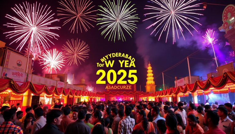 Key Takeaways Hyderabad offers a wide range of new year 2025 events in hyderabad to suit all tastes and preferences. From cultural events to rooftop parties, there's something for everyone in the city. New year 2025 events in hyderabad are a great way to meet new people and make friends. The city's rich cultural heritage and modern entertainment options make it the perfect destination for a memorable new year's eve. Whether you're a local or just visiting, new year 2025 events in hyderabad are sure to leave you with unforgettable memories. What Makes Hyderabad's New Year Celebrations Special Hyderabad's new year celebrations in hyderabad 2025 are a mix of culture, history, and fun. The city blends old traditions with new vibes. At midnight, the city buzzes with music, dance, and joy. The cultural fusion in Hyderabad's new year is seen in its many events. You can enjoy traditional dances or modern beats. The city's rich history shines through in its celebrations, with events at historic spots. Cultural Fusion in Celebrations Traditional folk dances and music performances Modern DJs and electronic music events Cultural festivals and fairs showcasing local cuisine and handicrafts Hyderabad's new year also offers modern fun. You can party on rooftops or at fancy hotels. Whether you want a family event or a night out, Hyderabad has it all. Historical Significance of City Celebrations Hyderabad's landmarks are key to its new year celebrations. Events at these spots add to the festive vibe. The city's history draws tourists and locals, making it a top spot for new year fun. Modern Entertainment Meets Traditional Charm The mix of modern fun and traditional charm makes Hyderabad's new year special. You'll see fireworks and cultural festivals. As we look to new year celebrations in hyderabad 2025, it's clear it will be another unforgettable year. Top New Year 2025 Events in Hyderabad Hyderabad is ready to celebrate the new year with excitement. It offers a variety of hyderabad new year parties 2025 for all tastes. You can enjoy themed parties or live music events in this lively city. Some of the top hyderabad new year parties 2025 include: New Year's Eve Gala at the Hyderabad International Convention Centre NYE Party at the Marriott Hotel Live Music Night at the Hard Rock Cafe These events promise a memorable night with delicious food, drinks, and music. If you want to celebrate the new year in style, hyderabad new year parties 2025 are perfect. With many choices, you'll find the perfect party for your mood and style. So, get ready to say goodbye to the old year and hello to the new one in Hyderabad! Event Location Date New Year's Eve Gala Hyderabad International Convention Centre December 31, 2024 NYE Party Marriott Hotel December 31, 2024 Live Music Night Hard Rock Cafe December 31, 2024 Exclusive Rooftop Parties and Hotel Celebrations As the New Year gets closer, people look for new year events near me to celebrate with loved ones. Hyderabad has a lot to offer, from exclusive rooftop parties to hotel celebrations. The city has something for everyone, whether you're into luxury or just want a fun night out. For a fancy celebration, luxury hotel events are perfect. They come with fine dining, live music, and dancing. Top hotels in Hyderabad for New Year's Eve include: Taj Krishna ITC Kakatiya Hyatt Hyderabad Hyderabad also has rooftop party venues with amazing city views. These spots are great for a big New Year's Eve celebration. Some top venues include: Celebrity performances are a big hit at Hyderabad's New Year's Eve parties. Fans flock to see their favorite stars. To find the best new year events near me, check out event listings and book early. Family-Friendly Celebration Spots As midnight hits on New Year's Eve, families in Hyderabad gather to see the hyderabad new year fireworks 2025. The city has many spots where families can enjoy the night together. These places make memories that last forever. Popular spots for families include public parks, gardens, and lakesides. These areas are great for a fun night with games, food, and the hyderabad new year fireworks 2025 show. Get there early to find a good spot for the hyderabad new year fireworks 2025 show Bring blankets, snacks, and games to keep everyone happy Make sure kids are always watched, especially in busy places Hyderabad is a great place to start the new year with your family. It has a rich culture and lots of fun activities. So, bring your family and enjoy the hyderabad new year fireworks 2025 together. Spectacular Fireworks Locations for New Year 2025 As midnight hits, the sky lights up with fireworks. It's a moment you won't forget. For family-friendly new year events hyderabad, seeing the fireworks is a must. Whether with family or friends, these spots promise a memorable night. Knowing the best places to watch is key. Here are some top spots: Tank Bund Hussain Sagar Lake Secunderabad Railway Station These spots give you a great view of the fireworks. They're ideal for family-friendly new year events hyderabad. The fireworks start at midnight and last about 30 minutes. Photography lovers, this is your chance to capture amazing shots. With the right gear and skills, you can take incredible photos of the fireworks. For better photos, use a tripod and set your camera to manual. Try different shutter speeds. With practice, you'll capture the fireworks' beauty, making your family-friendly new year events hyderabad unforgettable. Location Timing Photography Opportunities Tank Bund Midnight - 12:30 AM Stunning views of the fireworks Hussain Sagar Lake 12:15 AM - 1:00 AM Reflections of the fireworks on the lake Secunderabad Railway Station 11:45 PM - 12:30 AM Unique perspectives of the fireworks Budget-Friendly New Year Celebrations Celebrating the New Year in Hyderabad doesn't have to break the bank. There are many best places to celebrate new year in hyderabad 2025 that offer fun and affordable options. You can find everything from free events to budget-friendly parties. Public parks, beaches, and outdoor spots are great for a free or low-cost celebration. They often have live music, food stalls, and fun activities. These make for a memorable New Year's celebration. Public parks and gardens Beaches and lakesides Street parties and festivals There are also many affordable party venues and event spaces in Hyderabad. They offer special packages and deals for New Year's. These venues are among the best places to celebrate new year in hyderabad 2025 and can be booked in advance. Overall, celebrating the New Year in Hyderabad can be both fun and affordable. With many best places to celebrate new year in hyderabad 2025 to choose from, there's something for everyone. Whether you're after a free event or a budget-friendly party venue, Hyderabad has it all. Location Entry Fee Activities Public Park Free Live Music, Food Stalls Beach Low-Cost Swimming, Water Sports Party Venue Affordable Packages DJ, Dancing, Food and Drinks Fine Dining and Gala Dinner Events As the new year countdown events in Hyderabad get closer, many are looking for a fancy way to celebrate. Fine dining and gala dinner events offer a luxurious experience. They feature special menus and themed dinner parties. For those wanting to celebrate in style, Hyderabad's top restaurants and hotels have unforgettable experiences. Highlights include live music performances, exclusive wine tastings, and gourmet cuisine by famous chefs. Booking early is key, as spots are snapped up fast. These events are a great chance to dress up and have a night out with loved ones. Here are some key details to consider when booking a fine dining or gala dinner event: Special menu offerings, including vegetarian and non-vegetarian options Themed dinner parties, such as masquerade balls or black-tie events Advance booking information, including ticket prices and availability Attending one of these events lets you enjoy Hyderabad's culinary best while counting down to the New Year. With its rich culture and modern fun, Hyderabad is ideal for a memorable celebration. Event Location Date Time Fine Dining Gala Taj Krishna December 31st 8pm - 1am New Year Countdown Novotel Hyderabad December 31st 9pm - 2am Cultural and Traditional New Year Programs Hyderabad's cultural heritage shines brightly during New Year celebrations. The city hosts a variety of cultural and traditional programs. These events are perfect for those wanting to dive into the true spirit of new year 2025 events in hyderabad. You can enjoy traditional music, dance, cultural festivals, and fairs. Some of the notable cultural and traditional New Year programs in Hyderabad include: Traditional folk dance performances, such as the Kuchipudi and Bharatanatyam Cultural festivals, like the Deccan Festival and the Hyderabad Literary Festival Traditional music concerts, featuring local artists and musicians These events are a great way to experience Hyderabad's rich cultural heritage. You can learn about its history and traditions. Whether you love music, dance, or literature, there's something for everyone at the new year 2025 events in hyderabad. Hyderabad's cultural and traditional New Year programs are a must-see. They showcase the city's vibrant atmosphere and rich heritage. It's the perfect place for a memorable New Year's celebration. Adventure and Outdoor New Year Activities As the clock strikes midnight, welcoming the new year celebrations in hyderabad 2025, many seek unique ways to celebrate. Hyderabad offers a range of outdoor activities. These allow individuals to connect with nature and experience thrill, providing an alternative to traditional party celebrations. For those who love the outdoors, camping events are a great way to spend the new year's eve. Imagine waking up to the sound of birds chirping and spending the day hiking and exploring. The new year celebrations in hyderabad 2025 are not just about parties and fireworks. They are also about connecting with nature and oneself. Camping Events Guided hikes and treks Outdoor games and activities Stargazing and campfire nights In addition to camping events, midnight treks are another exciting way to celebrate the new year. Imagine trekking through the hills and forests of Hyderabad, watching the sunrise, and welcoming the new year with a sense of adventure and accomplishment. The new year celebrations in hyderabad 2025 are all about creating unforgettable experiences and making memories that last a lifetime. Adventure Sports Specials For the thrill-seekers, Hyderabad offers a range of adventure sports specials. These include rock climbing, rappelling, and zip lining. These activities provide an adrenaline rush and a unique way to celebrate the new year. Whether you're a seasoned adventurer or a beginner, there's something for everyone in Hyderabad's new year celebrations in hyderabad 2025. Transportation and Safety Guidelines As the city prepares for hyderabad new year parties 2025, planning ahead is key. It ensures a safe and fun celebration. Here are some tips for getting around and staying safe: For hyderabad new year parties 2025, think about using public transport or ride-sharing. This helps avoid driving when you've had too much to drink. Also, watch your stuff, especially in busy places. Plan your route in advance to avoid congested areas Use reputable transportation services, such as taxis or ride-sharing apps Stay with a group of friends and keep an eye on each other Follow local safety guidelines and instructions from authorities By following these tips, you can have a safe and fun time at hyderabad new year parties 2025. Always put your safety and the safety of others first. Advance Booking Tips and Ticket Information As New Year's Eve in Hyderabad gets closer, planning ahead is key for a great time. When looking for new year events near me, booking early is crucial. This guide will help you with online booking, group discounts, and cancellation policies. Start by checking out online booking sites for new year events near me. These sites give you all the details you need, like ticket prices and event times. You can also sort events by your favorite music, food, or activities. When you book, look for group discounts to save. Many organizers offer these for big groups. Also, know the cancellation rules in case you need to change your plans. Research online booking platforms for new year events near me Avail group discount options to save money Understand cancellation policies to avoid last-minute hassles By following these tips, you'll have a worry-free New Year's Eve in Hyderabad. Plan early, book your tickets, and use group discounts. This way, you'll enjoy your new year events near me experience to the fullest. Weather Forecast and What to Wear Hyderabad is getting ready for the hyderabad new year fireworks 2025 with excitement. The weather is expected to be nice, with temperatures between 12°C and 25°C. It's a good idea to wear layers, as it can get cooler at night. If you're going to see the hyderabad new year fireworks 2025, choose comfy clothes and shoes. Bring a light jacket or sweater for warmth. Here are some tips to help you get ready: Dress in layers to adjust to the changing temperature Wear comfortable shoes to ensure you can move around easily Carry a light jacket or sweater to keep yourself warm Don't forget to wear a mask and follow COVID-19 protocols By dressing right and knowing the weather, you'll have a great time at the hyderabad new year fireworks 2025. So, get ready to celebrate the new year in style and make it a memorable event in Hyderabad. Weather Condition Temperature Recommended Clothing Pleasant 12°C - 25°C Dress in layers, comfortable shoes Cold Below 12°C Light jacket or sweater, warm shoes Alternative Celebration Ideas Hyderabad has many family-friendly New Year events beyond the usual parties. You can enjoy game nights or volunteer work. These activities are fun for all ages and make the New Year special. Here are some ideas for family-friendly New Year events in Hyderabad: Hosting a game night with friends and family, featuring board games and puzzles Volunteering at a local charity or community organization, giving back to the community on New Year's Eve Organizing a potluck dinner, where everyone brings a dish to share Going on a picnic or outdoor adventure, enjoying the city's natural beauty These events in Hyderabad let you make memories with your loved ones. They also help the community. Whether you want a quiet night or an exciting adventure, Hyderabad has it all. Special Safety Measures for New Year 2025 As the city gets ready for the new year, safety is a big deal. The best places to celebrate in Hyderabad 2025 are focusing on it. With lots of people coming together, it's crucial to keep everyone safe and healthy. Important safety steps include COVID-19 protocols. These include keeping a safe distance, wearing masks, and checking temperatures. Also, there will be emergency numbers and first aid at all venues. COVID-19 Protocols Temperature checks at entry points Mask-wearing mandatory Social distancing measures in place Emergency Contact Numbers For emergencies, you can call 108 (emergency services) and 100 (police helpline). First Aid Facilities First aid will be ready at all venues. Trained medical staff will be there to help if needed. These safety steps will make sure everyone has a great and safe time at the best places to celebrate in Hyderabad 2025. Venue COVID-19 Protocols Emergency Contact Numbers First Aid Facilities Hotel Taj Krishna Temperature checks, mask-wearing 108, 100 Available Rooftop Party Venue Social distancing, temperature checks 108, 100 Available Conclusion As we count down to the new year, Hyderabad is buzzing with excitement. The city's mix of traditions and modern fun is unmatched. Whether you're into rooftop parties, family events, or adventures, there's something for everyone. As fireworks light up the sky, remember the fun times you've had here. Hyderabad says goodbye to the old year and welcomes the new with open arms. Get ready to celebrate 2025 in a way you'll never forget, right in the heart of Hyderabad. FAQ What are the top New Year 2025 events in Hyderabad? Hyderabad has a lot to offer for New Year 2025. You can enjoy themed parties, live music, rooftop celebrations, and family activities. Highlights include the Hyderabad New Year Countdown Party, the Gala Dinner, and the Fireworks Display. Where can I find the best rooftop parties and hotel celebrations in Hyderabad for New Year 2025? For luxury, check out Hyderabad's rooftop parties and hotel events. The Taj Falaknuma Palace, Oberoi Hotel, and Park Hyatt Hyderabad are top choices. They offer exclusive and memorable New Year celebrations. Are there any family-friendly New Year celebration spots in Hyderabad? Yes, Hyderabad has many spots for families to celebrate New Year. You can visit public parks, community centers, or watch the fireworks. These places are safe and fun for families to ring in the New Year. Where can I find the best vantage points to watch the Hyderabad New Year fireworks? Hyderabad's fireworks are amazing. The best spots are Hussain Sagar Lake, Necklace Road, and Golconda Fort. These places give you a great view of the city and the fireworks. Are there any budget-friendly New Year celebration options in Hyderabad? Yes, Hyderabad has affordable New Year options. Look for free public events, community parties, and cheap hotel tickets. These choices help you celebrate without spending a lot. What are the cultural and traditional New Year programs in Hyderabad? Hyderabad's New Year is rich in culture. The city hosts music, dance, cultural exhibitions, and heritage walks. These events let you experience the true spirit of Hyderabad's New Year. Are there any adventure and outdoor activities for New Year 2025 in Hyderabad? Yes, Hyderabad has adventure activities for New Year. You can go camping, trekking, or try adventure sports. These are great alternatives to traditional parties. What are the transportation and safety guidelines for New Year celebrations in Hyderabad? Hyderabad ensures a safe New Year celebration. There are detailed transportation and safety guidelines. This includes public transport, drop-off points, and emergency contacts. What should I know about advance booking for New Year 2025 events in Hyderabad? Booking early is key for popular New Year events in Hyderabad. This section gives tips on online booking, group discounts, and cancellation policies. It helps you plan smoothly. What should I wear and expect in terms of weather for New Year's Eve in Hyderabad? Hyderabad's weather for New Year's Eve can change. It's important to dress right. This section provides a weather forecast and advice on what to wear, especially for outdoor events like the fireworks.