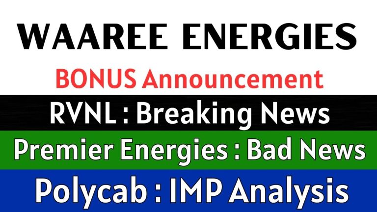 Insights into Premier Energies, Waaree Energies, RVNL, Polycab India, and IGL: Updates and Analysis In this article, we explore the latest updates and performance metrics of prominent companies in the renewable energy and infrastructure sectors, including Premier Energies, Waaree Energies, RVNL (Rail Vikas Nigam Limited), Polycab India, and IGL (Indraprastha Gas Limited). Let's delve into their recent activities, financials, and potential growth opportunities. Premier Energies: Solar Industry Leader with Opportunities and Challenges Premier Energies, a leading manufacturer of solar cells and modules, continues to be a vital contributor to India’s renewable energy goals. However, recent market trends indicate mixed signals: Stock Performance: The stock faced a decline of approximately 2.31% in the latest trading session, with a larger drop of 4.81% from its day's high. Despite short-term declines, the company has shown commendable returns in the past month due to profit bookings. Financial Insights: Premier Energies reported revenue of ₹3,144 crores in the last fiscal year, marking substantial growth. Despite impressive profits of ₹231 crores, operational cash flow raised concerns with only ₹90 crores in hand, indicating significant receivables. Growth Potential: The company is positioned as the second-largest solar module manufacturer in India, highlighting its prominence in the sector. It must address its receivables issue to maintain financial stability and investor confidence. Waaree Energies: Riding the Solar Growth Wave Waaree Energies has caught attention with its strong market performance and recent developments: Stock Surge: The company reported a 4.5% increase in share prices, buoyed by news of securing a significant order to supply 1 GW of solar modules. In the past week, the stock surged by over 16%, reflecting positive sentiment among investors. Business Developments: While the value of the new order remains undisclosed, it signifies a strong demand for Waaree’s offerings in the renewable energy space. Investor Outlook: With its recent listing, Waaree Energies remains a volatile yet promising stock. Investors are advised to monitor its resistance levels and financial disclosures for better decision-making. RVNL (Rail Vikas Nigam Limited): Steady Growth Amid Challenges RVNL, a government-owned company specializing in infrastructure projects, has been in the spotlight due to recent contract wins: Contract Wins: RVNL secured multiple contracts from entities like the Bangalore Metro Rail Corporation and Eastern Railway, with a total value exceeding ₹1,000 crores. These projects bolster its order book and showcase its capability in executing large-scale infrastructure assignments. Valuation Concerns: Despite these achievements, RVNL’s Price-to-Earnings (P/E) ratio of 70 suggests overvaluation. The company must demonstrate consistent growth in revenue and profits to justify its current valuation. Polycab India: A Proven Performer in the Electrical Sector Polycab India has solidified its position as a market leader, delivering exceptional returns over the years: Impressive Returns: The stock has offered a 30% return in the past year and a remarkable 655% return over five years. Consistent Growth: Its financials reveal double-digit growth in sales and profits, with significant contributions from its recent capital expenditures (CapEx). Q3 and Q4 are typically strong quarters, making it a stock to watch for upcoming earnings reports. Future Outlook: With increasing demand for electrical equipment and wires, Polycab’s prospects remain strong, especially if it continues leveraging its CapEx effectively. IGL (Indraprastha Gas Limited): Bonus Announcement in Focus IGL has been a hot topic among investors due to its impending bonus proposal: Board Meeting Highlights: A board meeting is scheduled to discuss the bonus issuance. If approved, this announcement could significantly influence the stock’s movement. Market Reactions: Bonus issues are generally seen as a positive indicator, enhancing liquidity and attracting retail investors. Investor Considerations: While the bonus news is promising, investors should analyze IGL’s fundamentals before making decisions. Key Takeaways for Investors The renewable energy sector, represented by Premier Energies and Waaree Energies, continues to thrive amid growing global emphasis on sustainability. Infrastructure-focused companies like RVNL and electrical giants like Polycab India provide stability and growth potential. IGL's bonus proposal adds excitement, but diligent research remains essential before acting on market news. These updates are provided for educational purposes. Conduct thorough research or consult a financial advisor before making investment decisions.