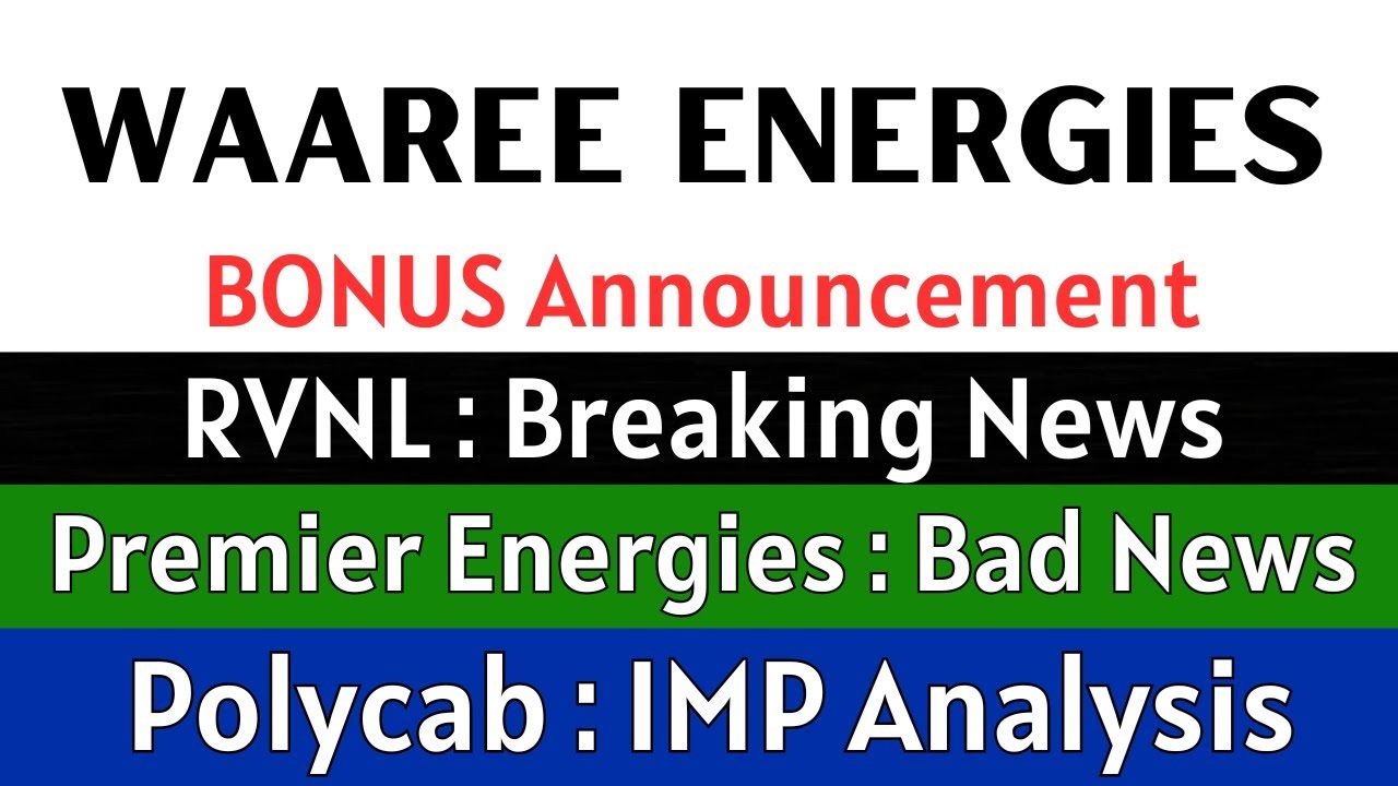 Premier Energies, Waaree Energies, RVNL, Polycab India Share price Updates