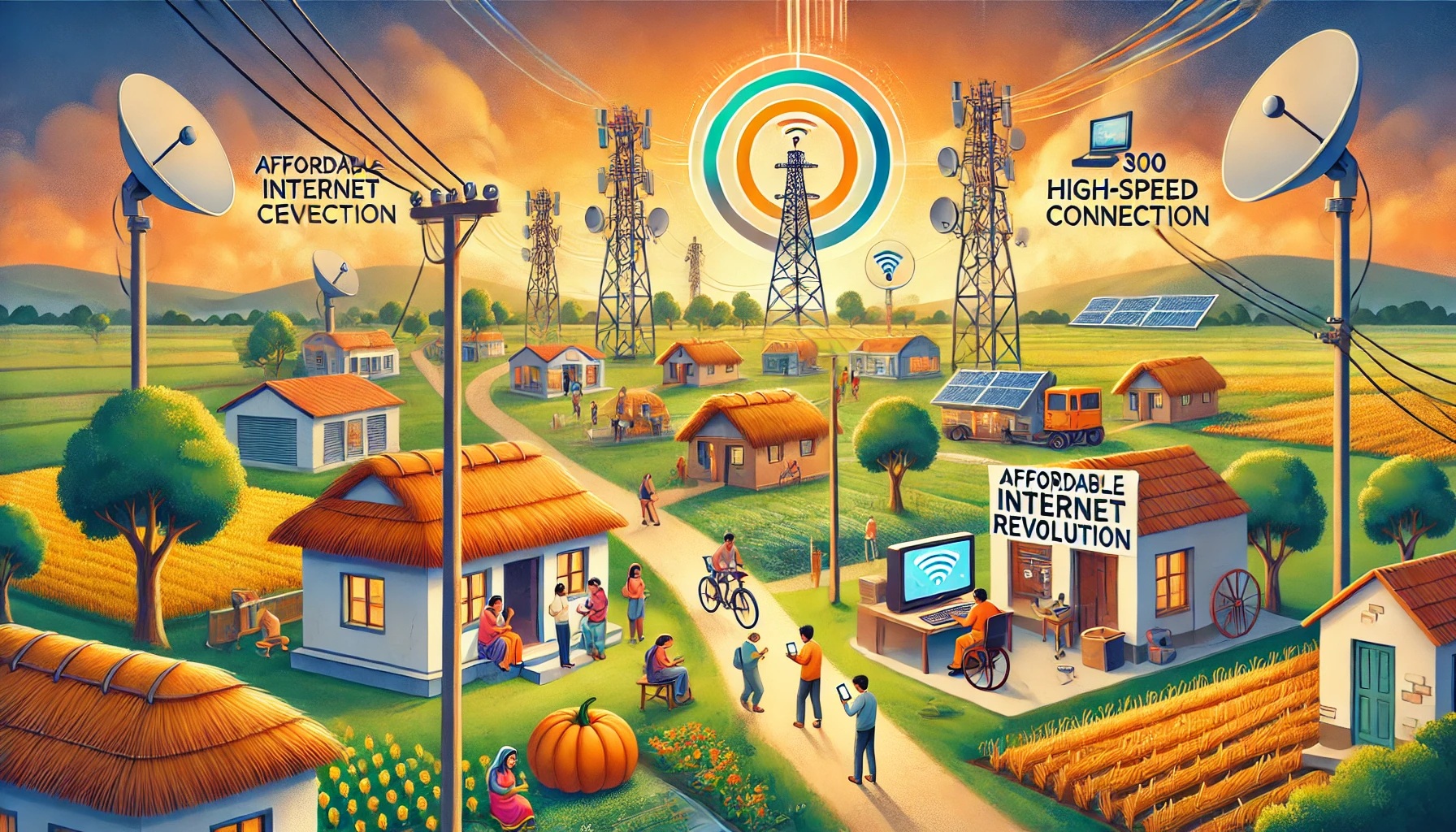 Rs 300 Internet Connection in rural areas under Telangana BharatNet Scheme