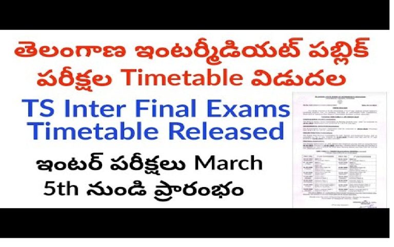 TS Inter Exams 2025: Telangana Intermediate Exam Schedule Released The Telangana State Board of Intermediate Education (TSBIE) has officially announced the schedule for the Telangana Intermediate Public Examinations (IPE) 2025. The exams will be conducted from March 5, 2025, to March 25, 2025, for both 1st and 2nd-year students. The timetable includes all streams such as MPC, BiPC, MEC, and vocational courses, ensuring students have ample time to prepare. Key Dates and Highlights Ethics & Human Values and Environmental Education Exams Ethics & Human Values Exam: Scheduled for January 29, 2025, from 10:00 AM to 1:00 PM. Environmental Education Exam: Scheduled for January 30, 2025, during the same time slot. These exams are primarily for backlog students and serve as an opportunity to clear previously failed subjects. Practical Exams Dates: February 3 to February 22, 2025. Sessions: Conducted in two shifts – the morning session from 9:00 AM to 12:00 PM and the afternoon session from 2:00 PM to 5:00 PM. This includes practical assessments for both General and Vocational streams. Students are advised to check their practical exam schedules carefully to avoid confusion. Telangana Inter 1st Year Exam Dates March 5, 2025 – Second Language Paper-1 March 7, 2025 – English Paper-1 March 11, 2025 – Mathematics Paper-1A, Botany Paper-1, Political Science Paper-1 March 13, 2025 – Mathematics Paper-1B, Zoology Paper-1, History Paper-1 March 17, 2025 – Physics Paper-1, Economics Paper-1 March 19, 2025 – Chemistry Paper-1, Commerce Paper-1 March 21, 2025 – Public Administration Paper-1, Bridge Course Mathematics Paper-1 (for BiPC students) March 24, 2025 – Modern Language Paper-1, Geography Paper-1 Telangana Inter 2nd Year Exam Dates March 6, 2025 – Second Language Paper-2 March 10, 2025 – English Paper-2 March 12, 2025 – Mathematics Paper-2A, Botany Paper-2, Political Science Paper-2 March 15, 2025 – Mathematics Paper-2B, Zoology Paper-2, History Paper-2 March 18, 2025 – Physics Paper-2, Economics Paper-2 March 20, 2025 – Chemistry Paper-2, Commerce Paper-2 March 22, 2025 – Public Administration Paper-2, Bridge Course Mathematics Paper-2 (for BiPC students) March 25, 2025 – Modern Language Paper-2, Geography Paper-2 Instructions for Students Admit Card Distribution Admit cards will be distributed by respective schools 1-2 weeks before the exams. Students must collect their admit cards on time and verify the details, including name, roll number, exam center, and subject codes. How to Access the Official Timetable The official exam timetable is available for download on the TSBIE website (www.tsbie.cgg.gov.in). Students are encouraged to check the timetable thoroughly for both theory and practical exams. Preparation Tips Start revising early to cover all subjects effectively. Focus on practical and theoretical concepts, as both are equally important. Utilize mock tests and previous year’s question papers for practice. Final Notes and Recommendations The TSBIE advises students to stay updated through the official website for any changes or additional information regarding the exams. Following the detailed schedule and adhering to instructions will ensure a smooth exam experience. Best of luck to all students appearing for the Telangana Intermediate Exams 2025!