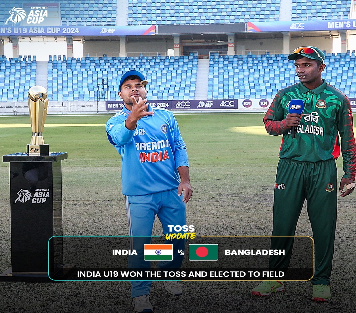U19 Asia Cup 2024 India vs Bangladesh Cup Final