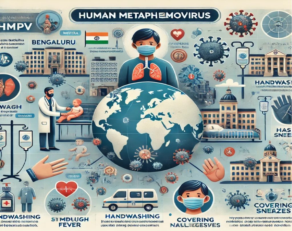 Human Metapneumovirus Cases in India: Symptoms, Transmission, and Prevention Tips The Indian Council of Medical Research (ICMR) has recently confirmed two cases of Human Metapneumovirus (HMPV) in Karnataka. These cases were detected during routine surveillance conducted at Bengaluru Baptist Hospital, as part of ICMR's comprehensive monitoring of respiratory illnesses across the country. HMPV Cases in India: Key Details Two cases of HMPV have been reported in Bengaluru, marking the first documented instances of this respiratory virus in India. An eight-month-old infant is currently recovering in the hospital, while a three-month-old baby has already been discharged. These detections coincide with an ongoing surge of HMPV cases in China, where multiple viruses—including influenza A, Mycoplasma pneumoniae, and COVID-19—are circulating. Reports from social media highlight overwhelmed hospitals in China, with numerous individuals suffering from severe respiratory conditions. What is Human Metapneumovirus (HMPV)? HMPV, first identified in 2001, is a respiratory virus that causes flu-like symptoms. While it can affect individuals of all ages, the most vulnerable groups include: Young children under five years old Older adults People with weakened immune systems Recognizing HMPV Symptoms HMPV symptoms are often similar to those of the flu or common cold. They typically appear three to six days after exposure to the virus. Common symptoms include: Cough Fever Nasal congestion Shortness of breath Sore throat In severe cases, individuals may experience worsening symptoms, such as persistent cough, wheezing, and significant breathing difficulties. Hospitalization might be required for those with severe illness. How HMPV Spreads Human Metapneumovirus is highly contagious and spreads through various modes, including: Direct Contact: Shaking hands or other physical interactions with an infected individual. Respiratory Droplets: Coughing and sneezing release virus-laden droplets into the air. Contaminated Surfaces: Touching surfaces or objects with the virus and then touching the face. Differentiating HMPV from the Common Cold While HMPV symptoms closely resemble those of a common cold, the virus can cause severe illness, especially in individuals experiencing their first infection. Subsequent infections are typically milder but can still pose risks to high-risk populations. Treatment and Vaccination for HMPV Currently, there is no specific vaccine or antiviral treatment for HMPV. Management focuses on relieving symptoms, including: Over-the-counter medications for fever and congestion Adequate hydration Rest For severe cases, medical professionals may recommend oxygen therapy or hospitalization to manage complications. Prevention Tips for HMPV and Other Respiratory Illnesses Preventing HMPV involves adopting good hygiene practices and minimizing exposure to the virus. Follow these expert-recommended tips: Frequent Handwashing: Wash your hands thoroughly with soap and water for at least 20 seconds. If soap is unavailable, use an alcohol-based hand sanitizer. Cover Coughs and Sneezes: Always cover your mouth and nose with a tissue or your elbow when coughing or sneezing to prevent the spread of droplets. Wear a Mask: Consider wearing a mask in crowded or high-risk environments. Avoid Close Contact: Stay away from individuals showing symptoms of respiratory illness. Avoid Touching Your Face: Refrain from touching your eyes, nose, and mouth with unwashed hands. Self-Isolate When Sick: If you’re experiencing symptoms, stay at home to prevent spreading the virus to others. Special Precautions for High-Risk Individuals People with preexisting lung conditions or weakened immune systems should take extra care. They should strictly adhere to preventive measures and consult healthcare providers promptly if symptoms appear. The Global Impact of HMPV While India has reported its first two cases, the global spread of HMPV highlights the importance of vigilance and awareness. In China, the virus is contributing to a surge in respiratory illnesses, overwhelming healthcare systems and posing challenges for public health authorities. India’s health ministry and surveillance programs, like those by the ICMR, play a critical role in identifying and containing such infections. Conclusion Human Metapneumovirus is a significant public health concern, particularly for young children, older adults, and individuals with compromised immune systems. By understanding its symptoms, transmission methods, and prevention strategies, we can reduce the risk of infection and protect vulnerable populations. Public awareness and adherence to preventive measures remain key to managing this emerging health challenge.