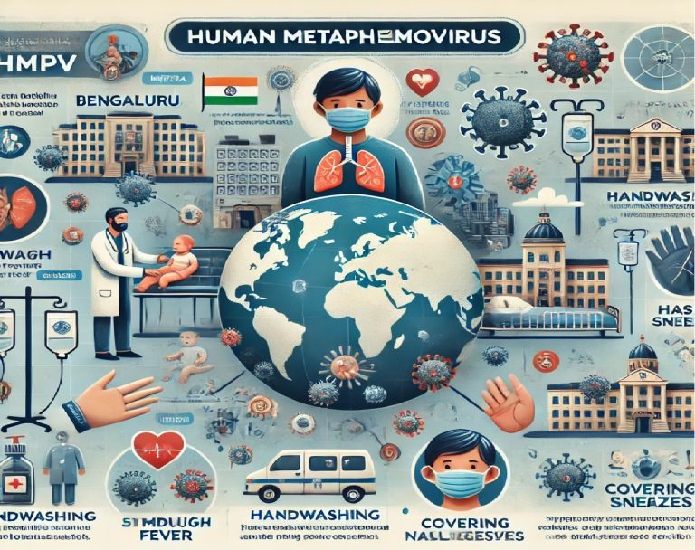 Human Metapneumovirus Cases in India: Symptoms, Transmission, and Prevention Tips The Indian Council of Medical Research (ICMR) has recently confirmed two cases of Human Metapneumovirus (HMPV) in Karnataka. These cases were detected during routine surveillance conducted at Bengaluru Baptist Hospital, as part of ICMR's comprehensive monitoring of respiratory illnesses across the country. HMPV Cases in India: Key Details Two cases of HMPV have been reported in Bengaluru, marking the first documented instances of this respiratory virus in India. An eight-month-old infant is currently recovering in the hospital, while a three-month-old baby has already been discharged. These detections coincide with an ongoing surge of HMPV cases in China, where multiple viruses—including influenza A, Mycoplasma pneumoniae, and COVID-19—are circulating. Reports from social media highlight overwhelmed hospitals in China, with numerous individuals suffering from severe respiratory conditions. What is Human Metapneumovirus (HMPV)? HMPV, first identified in 2001, is a respiratory virus that causes flu-like symptoms. While it can affect individuals of all ages, the most vulnerable groups include: Young children under five years old Older adults People with weakened immune systems Recognizing HMPV Symptoms HMPV symptoms are often similar to those of the flu or common cold. They typically appear three to six days after exposure to the virus. Common symptoms include: Cough Fever Nasal congestion Shortness of breath Sore throat In severe cases, individuals may experience worsening symptoms, such as persistent cough, wheezing, and significant breathing difficulties. Hospitalization might be required for those with severe illness. How HMPV Spreads Human Metapneumovirus is highly contagious and spreads through various modes, including: Direct Contact: Shaking hands or other physical interactions with an infected individual. Respiratory Droplets: Coughing and sneezing release virus-laden droplets into the air. Contaminated Surfaces: Touching surfaces or objects with the virus and then touching the face. Differentiating HMPV from the Common Cold While HMPV symptoms closely resemble those of a common cold, the virus can cause severe illness, especially in individuals experiencing their first infection. Subsequent infections are typically milder but can still pose risks to high-risk populations. Treatment and Vaccination for HMPV Currently, there is no specific vaccine or antiviral treatment for HMPV. Management focuses on relieving symptoms, including: Over-the-counter medications for fever and congestion Adequate hydration Rest For severe cases, medical professionals may recommend oxygen therapy or hospitalization to manage complications. Prevention Tips for HMPV and Other Respiratory Illnesses Preventing HMPV involves adopting good hygiene practices and minimizing exposure to the virus. Follow these expert-recommended tips: Frequent Handwashing: Wash your hands thoroughly with soap and water for at least 20 seconds. If soap is unavailable, use an alcohol-based hand sanitizer. Cover Coughs and Sneezes: Always cover your mouth and nose with a tissue or your elbow when coughing or sneezing to prevent the spread of droplets. Wear a Mask: Consider wearing a mask in crowded or high-risk environments. Avoid Close Contact: Stay away from individuals showing symptoms of respiratory illness. Avoid Touching Your Face: Refrain from touching your eyes, nose, and mouth with unwashed hands. Self-Isolate When Sick: If you’re experiencing symptoms, stay at home to prevent spreading the virus to others. Special Precautions for High-Risk Individuals People with preexisting lung conditions or weakened immune systems should take extra care. They should strictly adhere to preventive measures and consult healthcare providers promptly if symptoms appear. The Global Impact of HMPV While India has reported its first two cases, the global spread of HMPV highlights the importance of vigilance and awareness. In China, the virus is contributing to a surge in respiratory illnesses, overwhelming healthcare systems and posing challenges for public health authorities. India’s health ministry and surveillance programs, like those by the ICMR, play a critical role in identifying and containing such infections. Conclusion Human Metapneumovirus is a significant public health concern, particularly for young children, older adults, and individuals with compromised immune systems. By understanding its symptoms, transmission methods, and prevention strategies, we can reduce the risk of infection and protect vulnerable populations. Public awareness and adherence to preventive measures remain key to managing this emerging health challenge.