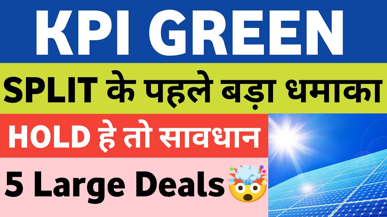 KPI Green Energy Shares Trade Ex-Date for 1:2 Bonus Issue, Stock Drops 2%
