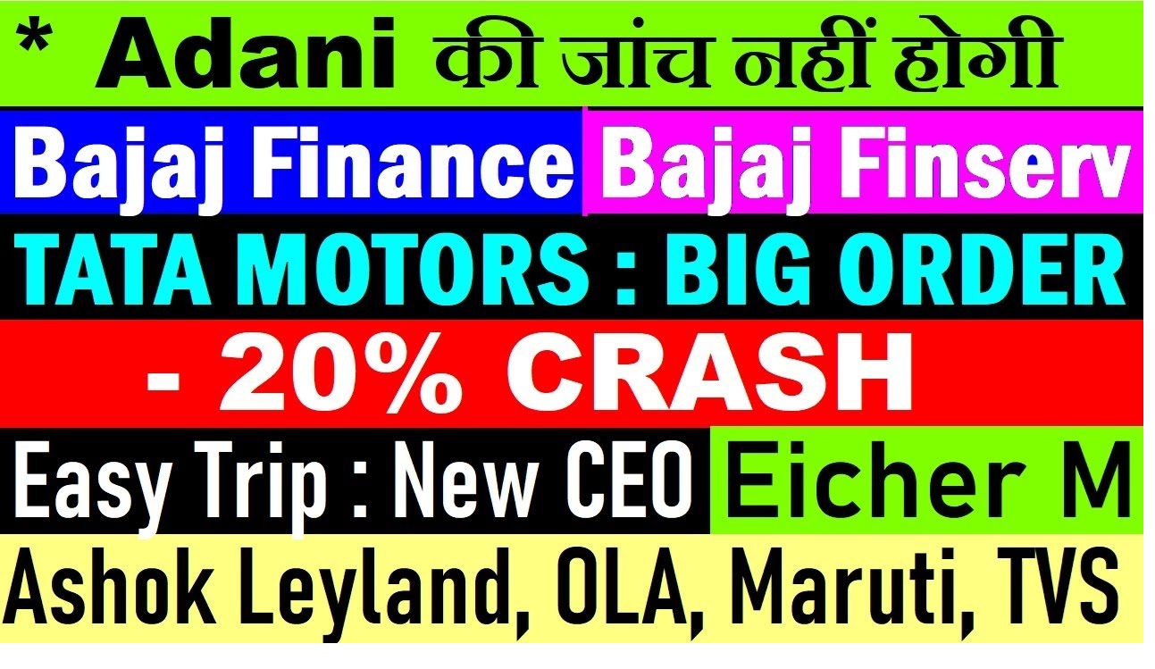 Key Insights into Bajaj Finance, Tata Motors EVs Stock Price