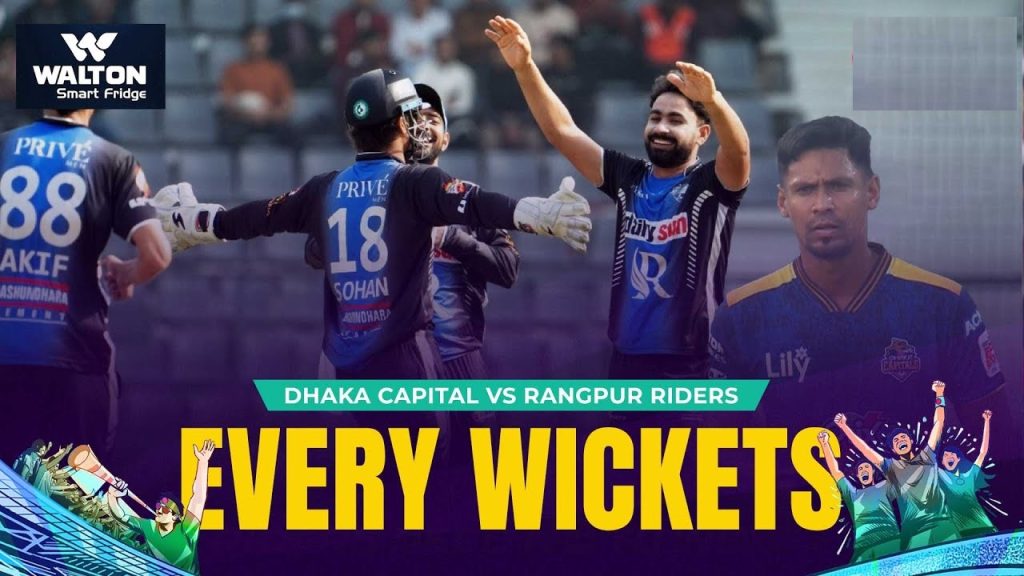 The eleventh match of the Bangladesh Premier League (BPL) 2025 between Rangpur Riders and Dhaka Capitals offered cricket enthusiasts an edge-of-the-seat experience. This high-octane encounter was defined by frequent wicket falls, brilliant bowling, and jaw-dropping catches. Here’s an in-depth recap of the match, focusing on pivotal moments and exceptional performances. 1. A Flying Start and an Early Blow The game began with a bang as AK Javid struck early for the Rangpur Riders. Habibur, attempting a wild heave across the line, missed completely and found his stumps shattered. The ball's length and pace proved too tricky, leaving Dhaka Capitals at 28/1 after his departure for 14 runs. 2. Jason Roy Falls Prey to Precision Jason Roy, a crucial asset for the Capitals, was dismissed after a promising start. Looking to dominate with a big hit over midwicket, Roy was undone by an arm ball that kept low. The clever delivery from MTI trapped him for 18, leaving Dhaka Capitals at 54/2. Roy’s untimely dismissal marked a turning point, shaking the team’s momentum. 3. Dual Strikes and Dhaka’s Collapse Rangpur’s spinners, led by Iftekhar, tightened the grip with sharp deliveries. Tanzim Hasan, after showing some resilience, fell to a deceptive ball that straightened instead of spinning. His innings ended at 20, reducing Dhaka to 62/3. Moments later, Sai Raman was caught in the deep, his sluggish footwork costing him dearly. With wickets tumbling at regular intervals, Dhaka Capitals found themselves at 70/5. 4. Middle-Order Meltdown Dhaka’s middle order crumbled under pressure. Captain Pereira, known for his explosive batting, failed to fire and fell for a golden duck. The crowd, stunned by the dramatic fall of their skipper, watched in disbelief. With every wicket, Rangpur Riders tightened their grip, leaving Dhaka reeling at 74/6 after 10 overs. 5. A Bowling Masterclass by Rangpur Riders Camel Islam delivered a stellar performance, claiming key wickets that further dented Dhaka’s innings. His pace and accuracy forced errors from the Capitals’ batters. B. Hossain edged one to the keeper for 12, and Mayas Ham succumbed to a short ball, departing without scoring. Rangpur’s bowlers showcased discipline and sharpness, restricting Dhaka to 98/8. 6. Spectacular Catches Steal the Show Fielding brilliance defined this match. A reverse sweep attempt resulted in a jaw-dropping boundary-line catch that drew applause from the crowd. The final nail in the coffin came with Nural Hasan’s acrobatic dive, snatching a thick edge to bundle Dhaka out for a mere 111 runs—the lowest total of this BPL season. 7. Rangpur Riders’ Chase Begins Steadily Chasing 112, Rangpur Riders started cautiously, keeping wickets intact. However, Alex Hales brought excitement with his aggressive batting. Despite missing out on a half-century, Hales contributed a vital 44 runs before falling to a mistimed shot. His dismissal left Rangpur at 61/2, but they remained on track to secure a comfortable victory. 8. Dhaka’s Efforts to Mount a Comeback Dhaka Capitals tried to claw back into the match, taking wickets at crucial junctures. Jason Roy redeemed himself with a sharp catch, dismissing Azizul Hakim for just 5 runs. Rangpur’s middle order wobbled momentarily, but their solid foundation ensured they stayed ahead. 9. Rangpur Clinch Victory Despite minor hiccups, the Rangpur Riders chased the target with ease, sealing a resounding win. Their bowlers and fielders deserved full credit for setting up the victory. With disciplined bowling and stellar fielding, Rangpur’s dominance left Dhaka Capitals with lessons to ponder. Key Highlights of the Match Top Performers: AK Javid and Camel Islam starred with the ball, while Alex Hales contributed significantly with the bat. Turning Point: Jason Roy’s dismissal shifted the momentum in Rangpur’s favor, breaking Dhaka’s early resistance. Memorable Moments: Nural Hasan’s diving catch stood out as a spectacle, showcasing the Riders’ defensive brilliance. Conclusion The Rangpur Riders vs Dhaka Capitals clash epitomized the thrill of T20 cricket. Rangpur’s bowlers orchestrated a spectacular collapse, while their batters ensured a smooth chase. As the tournament progresses, both teams will look to refine their strategies—Rangpur to maintain their winning streak and Dhaka to bounce back from this crushing defeat. This gripping encounter will be remembered as a masterclass in bowling and fielding, highlighting the unpredictable charm of the Bangladesh Premier League. Stay tuned for more exhilarating matches as the tournament unfolds.