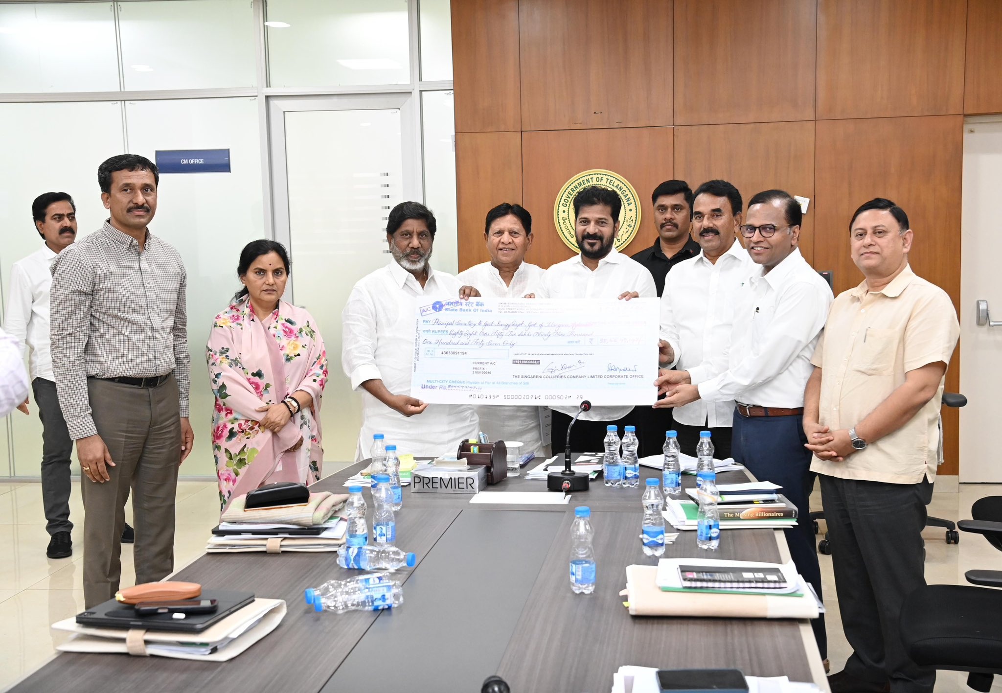 SCCL Pays 88 Crore Dividend to Telangana Government for FY 2023-24