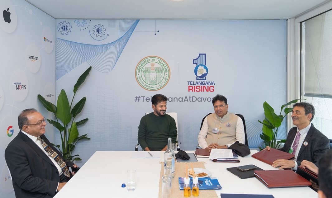 Telangana Achieves 56,300 Crore Investment at the World Economic Forum, Davos