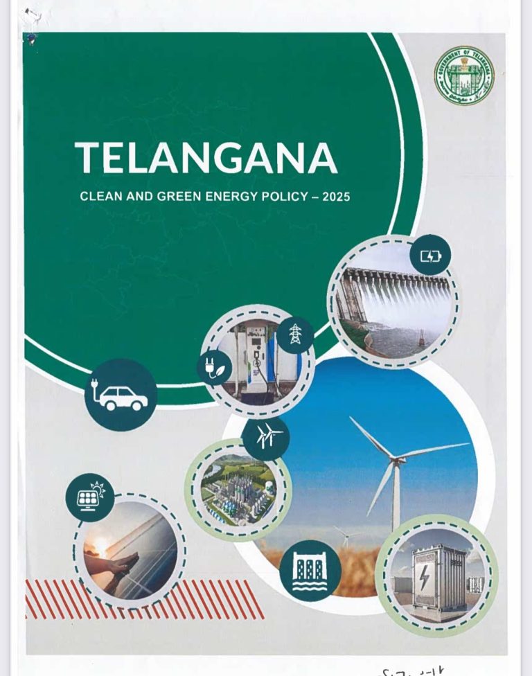 Telangana Clean and Green Energy Policy 2025: A Path to Renewable Energy Leadership Telangana has taken a giant step toward achieving sustainability and energy security with the launch of its Clean and Green Energy Policy 2025. This forward-thinking policy positions the state as a trailblazer in renewable energy, setting ambitious goals to align with India's net-zero emissions target by 2070. With abundant natural resources and strategic initiatives, Telangana is paving the way for a sustainable future powered by clean energy. A Vision for Renewable Energy Leadership The global energy landscape is undergoing a dramatic shift towards cleaner energy sources, and Telangana aims to be at the forefront of this transformation. The Clean and Green Energy Policy 2025 underscores the state’s commitment to sustainability, clean energy adoption, and the reduction of carbon emissions. This initiative aligns Telangana's vision with India’s ambitious environmental goals. Hon’ble Chief Minister Sri A. Revanth Reddy emphasized the importance of this policy, inviting stakeholders to invest in green energy projects that not only drive economic growth but also contribute to national progress. Telangana’s Strategic Advantages in Renewable Energy Telangana is uniquely positioned to lead India’s renewable energy revolution due to its abundant natural resources and strategic initiatives. Key factors making the state a hub for renewable energy include: Abundant Resources: With vast land availability, favorable climatic conditions, and high solar potential, Telangana offers an ideal setting for renewable energy projects. Infrastructure Development: Ongoing projects like the AI City, Future City centered on sustainable technologies, and the Regional Ring Road further strengthen the state’s infrastructure, attracting renewable energy investments. Policy Incentives: The state provides attractive incentives for businesses and investors to set up renewable energy projects, ensuring long-term profitability and sustainable development. Key Objectives of the Policy The Telangana Clean and Green Energy Policy 2025 outlines several objectives to establish the state as a renewable energy leader. These include: Achieving significant progress toward India’s net-zero emissions goal by 2070. Enhancing energy security by increasing the share of renewable energy in the power mix. Promoting economic growth and job creation through green energy investments. Providing clean, reliable, and affordable power to consumers across Telangana. Call to Action for Stakeholders The government of Telangana is actively inviting stakeholders, including investors, developers, and technology providers, to participate in the state’s green energy journey. This collaborative approach aims to: Foster innovation in clean energy technologies. Drive economic prosperity for stakeholders and the state. Establish Telangana as a global hub for renewable energy. Implementation and Governance The policy will remain in operation for 10 years from its issuance, with TGGENCO and TGREDCO spearheading its implementation. The state government has also emphasized the importance of coordination between various departments, including DISCOMS, district magistrates, and other administrative bodies, to ensure smooth execution. A Sustainable Future for Telangana The Telangana Clean and Green Energy Policy 2025 reflects the state’s unwavering commitment to a sustainable future. By focusing on renewable energy development, Telangana is not only contributing to environmental conservation but also ensuring affordable and reliable power for its citizens. This policy is a call to action for businesses, policymakers, and citizens to join hands in creating a greener, cleaner, and more prosperous Telangana. Together, we can transform the state into a beacon of sustainability and a leader in renewable energy innovation.