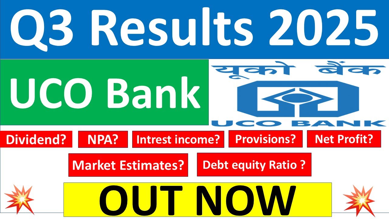 UCO Bank Q3 Results 2025 Highlights and Insights of Share