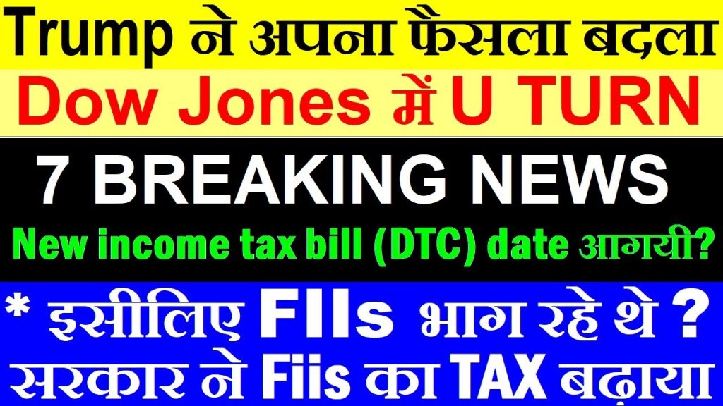 Introduction: A Day of Market Volatility The stock market witnessed a dramatic shift today, with the Dow Jones Industrial Average rebounding sharply after a steep decline. The U.S. stock market, which had plunged by over 600 points, showed a significant recovery. This unexpected turnaround has raised questions about what caused such volatility. The answer? Former U.S. President Donald Trump. Dow Jones and Global Markets: A Rollercoaster Ride Initial Market Crash Earlier today, the Dow Jones fell over 600 points, causing widespread panic among investors. Global markets followed suit, with the Nasdaq Composite and S&P 500 also experiencing declines. Sudden Market Rebound However, just as quickly as the market crashed, it rebounded. Within hours, the Dow’s losses were cut down to just 100 points. The Nasdaq still showed minor losses, but the sudden recovery in futures trading indicated a shift in investor sentiment. What Triggered the Market Rebound? The market's drastic recovery can be attributed to Donald Trump's unexpected policy reversal. His decision to pause tariffs on Mexico played a crucial role in restoring investor confidence. Initially, a sharp sell-off was triggered by Trump's tariff threats on Mexican imports. However, after negotiations with Mexico’s President, Trump announced a one-month delay on the tariffs, preventing an immediate economic impact. How Trump’s Statement Influenced the Market Trump’s policies have historically had a significant impact on financial markets. His recent move to postpone the Mexico tariff brought a sigh of relief to investors. The Mexican Peso strengthened sharply against the U.S. dollar following the announcement. The Dow Jones saw a strong rebound, reversing a major portion of its earlier losses. The uncertainty surrounding the U.S.-Mexico trade relationship eased, bringing back investor confidence. Global Trade Tensions: Canada and China Still at Risk While Mexico gained a temporary reprieve, Trump’s aggressive stance on Canada and China remains unchanged. Canada continues to face import tariffs on U.S. goods, with no immediate resolution in sight. China has taken its trade dispute with the U.S. to the WTO (World Trade Organization), highlighting ongoing tensions between the two economic superpowers. Currency and Market Movements Post-Trump Decision The sudden policy shift had ripple effects on various global currencies and markets: Mexican Peso surged, reflecting increased confidence in the economy. The U.S. dollar weakened slightly as investors adjusted to the news. Indian Rupee stabilized around 87.6 against the U.S. dollar. New Income Tax Bill: A Game Changer? Another major development in the financial sector is the anticipated introduction of the New Income Tax Bill by the Indian government. Finance Minister Nirmala Sitharaman has already indicated that the bill will be announced within the next week. Reports suggest that the official unveiling is expected on February 6th. How Will the New Tax Bill Impact the Economy? The bill is expected to provide significant tax relief, leading to increased disposable income for individuals. An estimated ₹45,000 crore could flow into banks as deposits due to tax savings. Foreign Institutional Investors (FIIs) are closely monitoring the bill's provisions, as it could influence their investment strategies. Stock Market Reactions to Tax Changes FII Selling Pressure and Capital Gains Taxation FIIs have been selling aggressively in recent months, citing concerns over taxation policies. The government has clarified that capital gains tax for FIIs has been revised to 12.5%, eliminating uncertainties regarding tax implications on foreign investments. October to February witnessed consistent FII selling, amounting to nearly ₹4,000 crore daily. Analysts believe FIIs anticipated higher taxation and reacted by reducing their holdings. Bitcoin and Cryptocurrency Markets: Major Sell-Off The cryptocurrency market also faced extreme volatility due to Trump’s policy uncertainties. Bitcoin fell below the $40,000 mark, reflecting panic among investors. Ethereum saw a massive 25% drop, adding to the bearish sentiment. Gold remained a stable investment, crossing ₹85,000 per 10 grams in India, proving its resilience in uncertain market conditions. Key Business Developments: Infrastructure and Corporate Moves Infrastructure Investments on the Rise Several major infrastructure projects are gaining traction: Jade Infrastructure is planning a ₹40,000 crore capital expenditure to drive growth. RMC Switchgear Limited secured an ₹108 crore order for power infrastructure development in Gujarat. NCSC Limited bagged a ₹450 crore project, boosting the sector’s growth prospects. Foreign Corporate Exits and New Deals Embassy Bilkin's Promoters are set to sell their stake, with a potential billion-dollar deal in sight. Uber and Ola are facing government scrutiny over alleged pricing discrimination based on user demographics. Chinese investments continue to decline as U.S. policies shift towards economic protectionism. Conclusion: Uncertainty Persists Despite Market Recovery Despite today's recovery in the Dow Jones, the market remains highly volatile and unpredictable. Trump’s erratic policy changes continue to drive dramatic shifts in investor sentiment. While the delay in Mexico tariffs has temporarily boosted confidence, uncertainties around Canada, China, and U.S. trade policies persist. Will Trump introduce more sudden policy reversals? How will FIIs react to the new tax structure? Will the cryptocurrency market stabilize, or are further crashes imminent? The coming weeks will be crucial in determining the long-term impact of these developments. Investors should stay vigilant and closely monitor global economic trends
