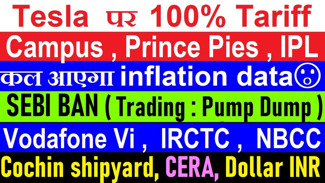 SEBI Ban, Tesla Tariffs, IRCTC Share Price Updates